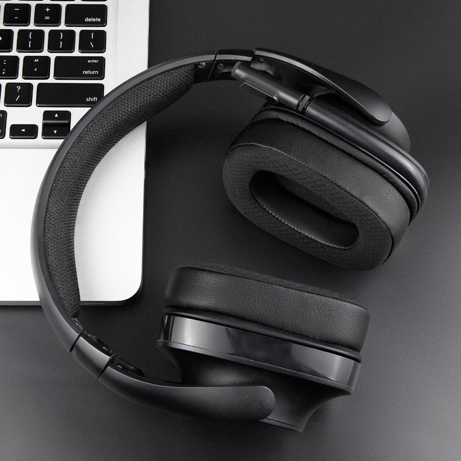 Almohadillas de Reemplazo SOULWIT para Auriculares Logitech G35 G933 G430 - Negro