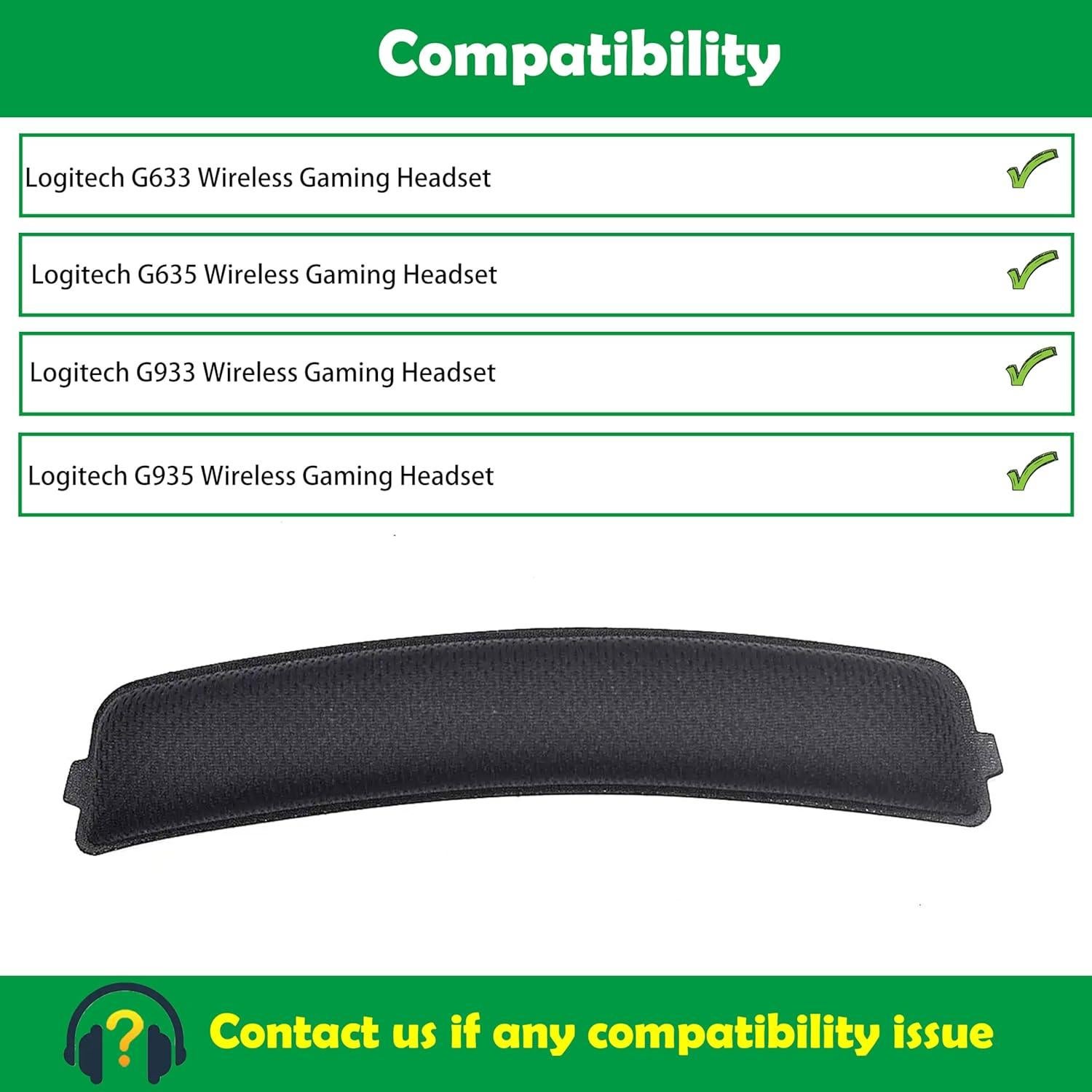 Cojín de Diadema ACCOUTA para Auriculares Logitech G633 G635 G933 G935