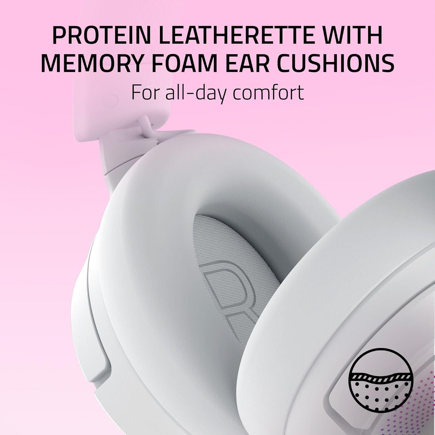 Auriculares Gaming Inalámbricos Razer Kraken Kitty V3 Pro RGB - 40mm, Bluetooth 5.3, Audio Espacial THX