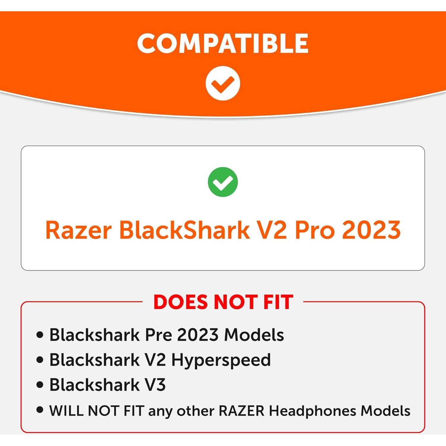 Almohadillas de Gel Refrigerante WC Freeze para Razer Blackshark V2 Pro 2023 - Comodidad y Aislamiento Acústico