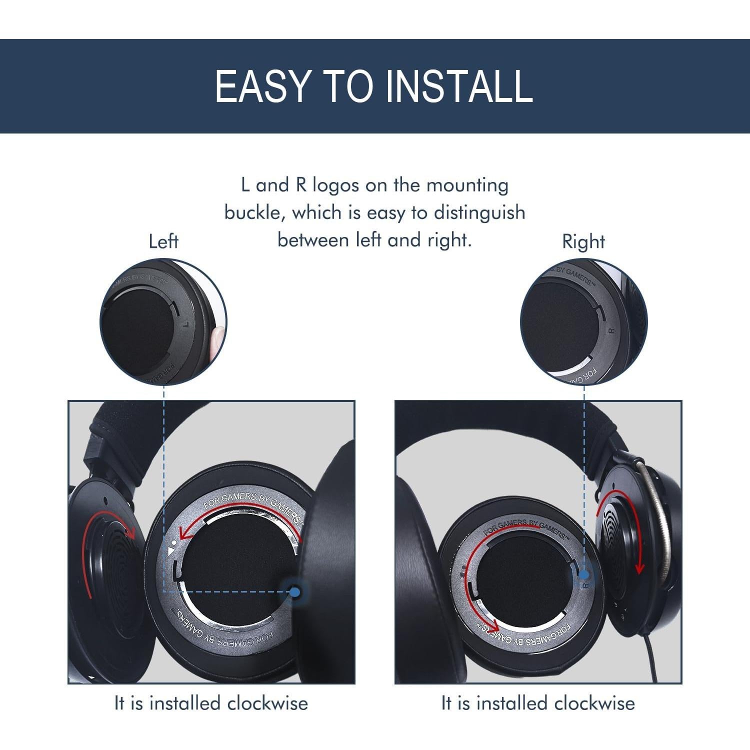 Almohadillas de Repuesto GVOEARS para Razer Kraken Pro V2/7.1 V2