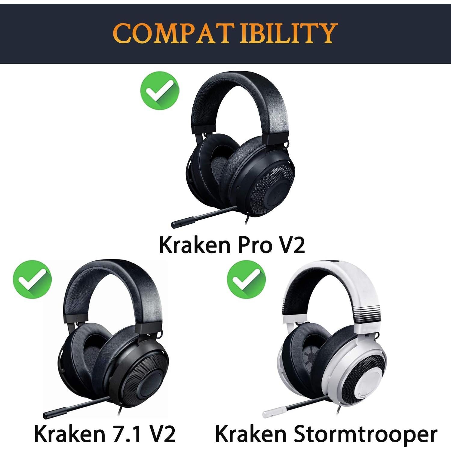 Almohadillas de Repuesto SOULWIT para Auriculares Razer Kraken