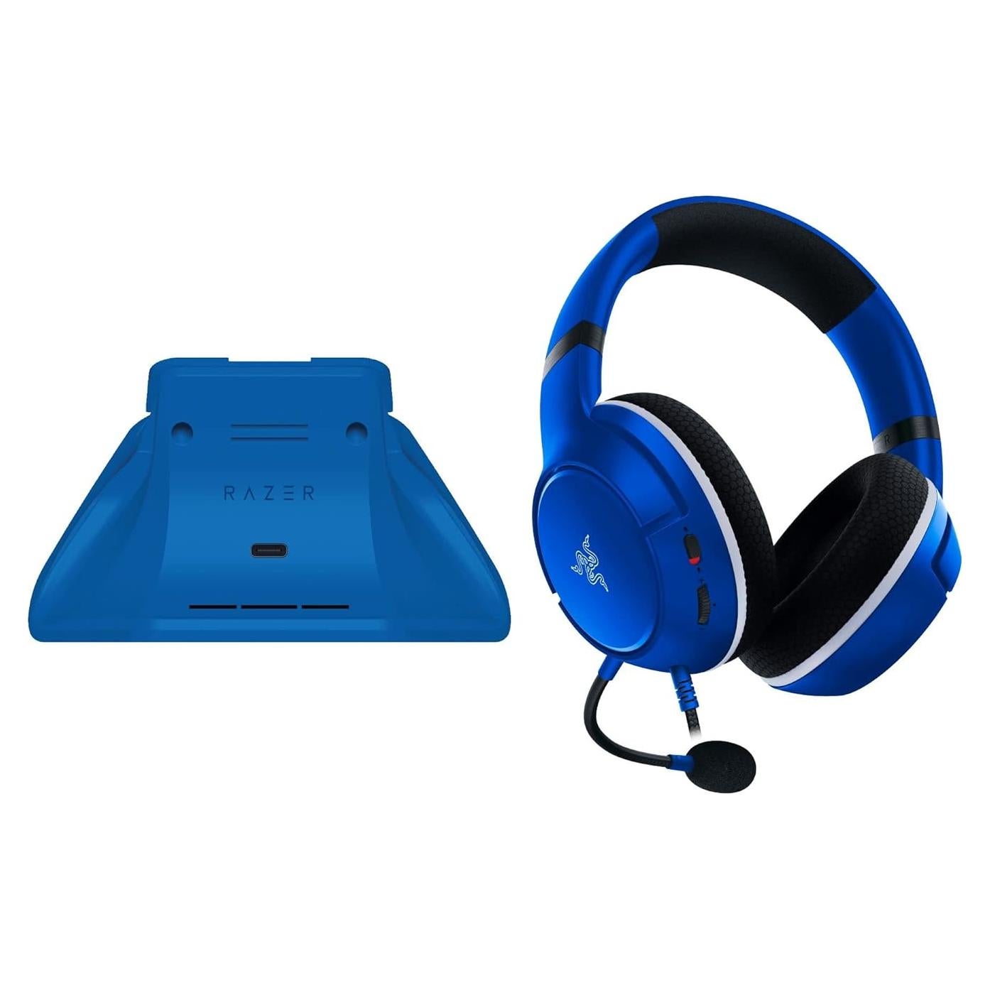 Paquete Dúo Esencial Razer: Auriculares Kaira X + Soporte Carga Xbox
