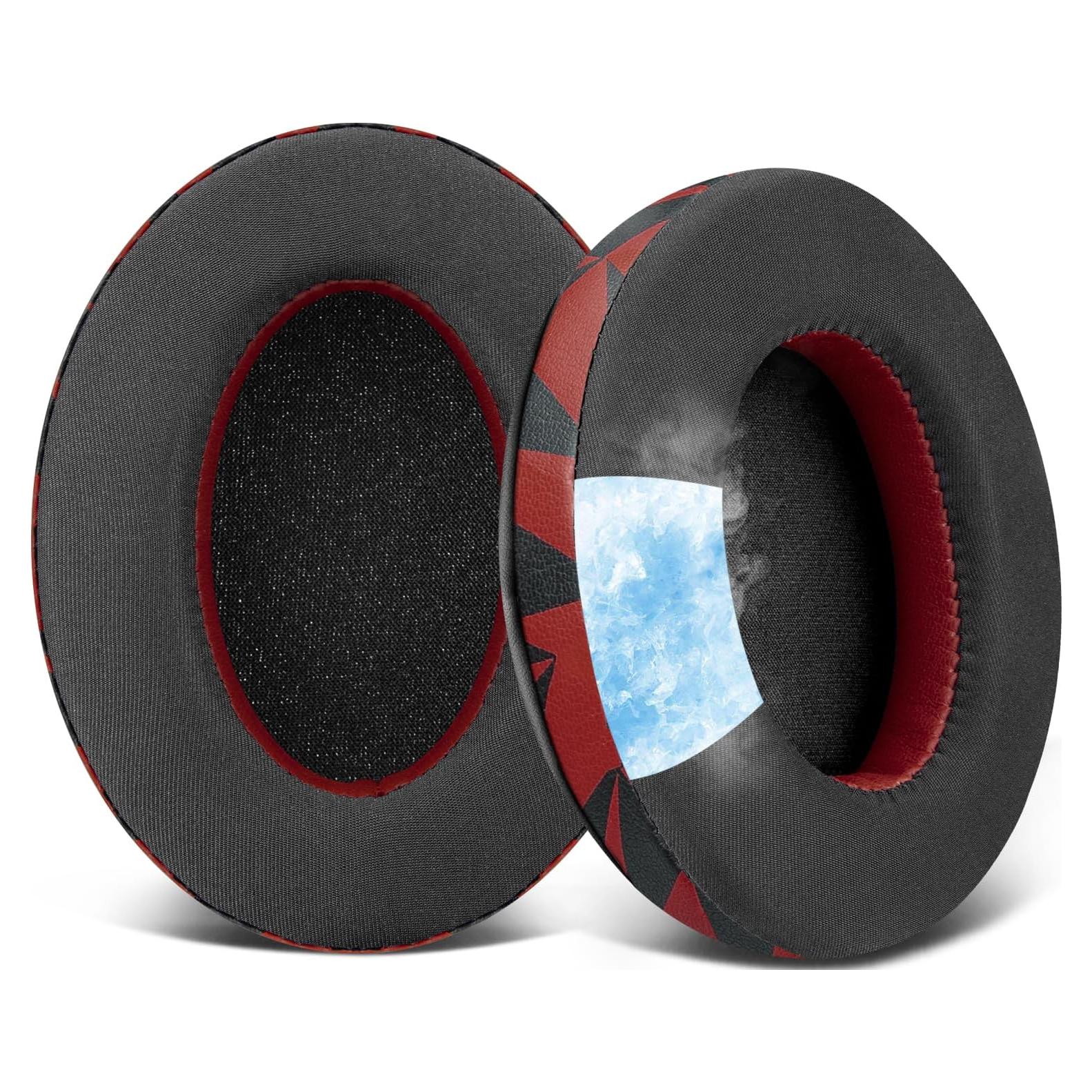 Almohadillas de Gel Enfriamiento SOULWIT para Auriculares Razer Barracuda - Tormenta Roja