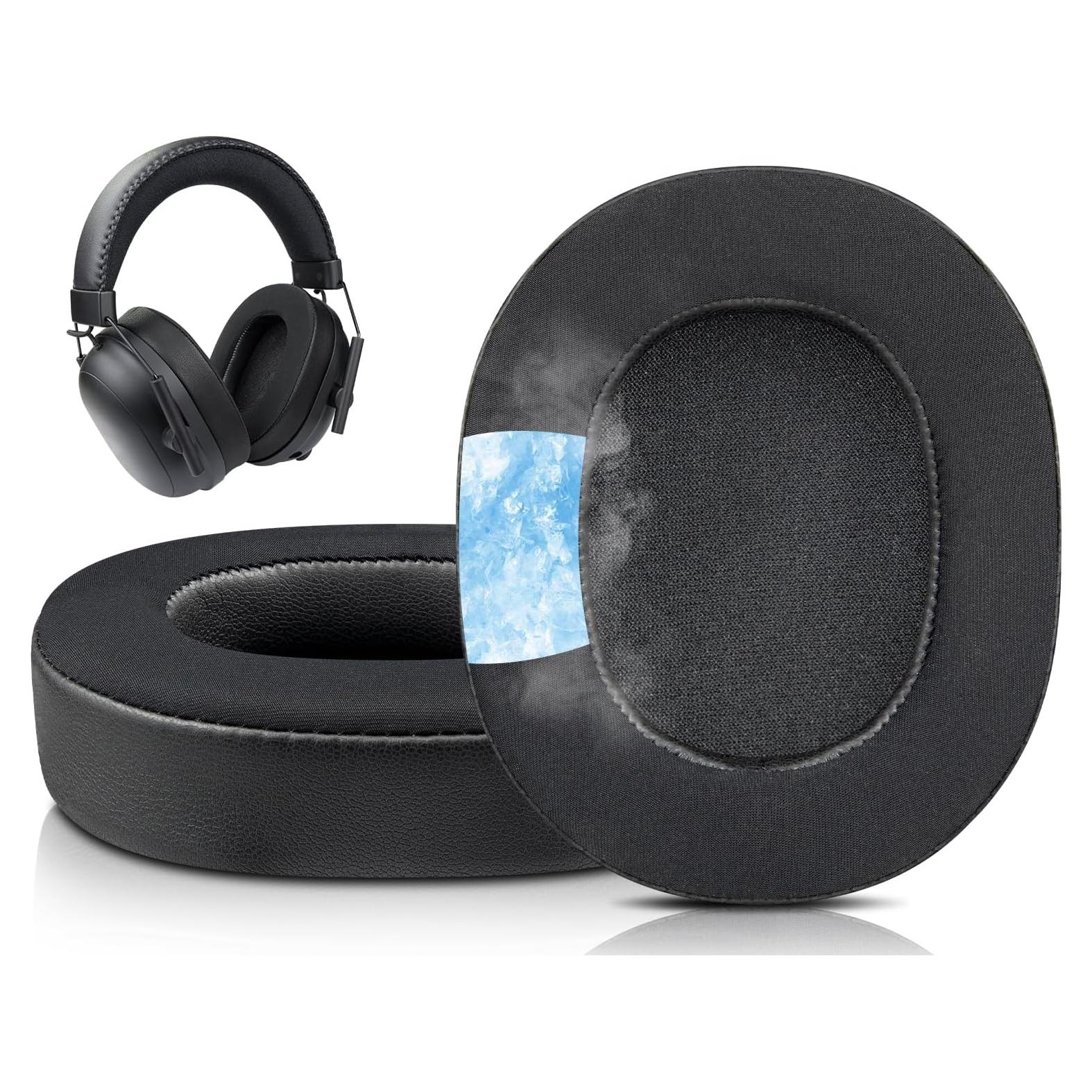 Almohadillas de Gel Refrigerante SOULWIT para Razer BlackShark V2 - Negro