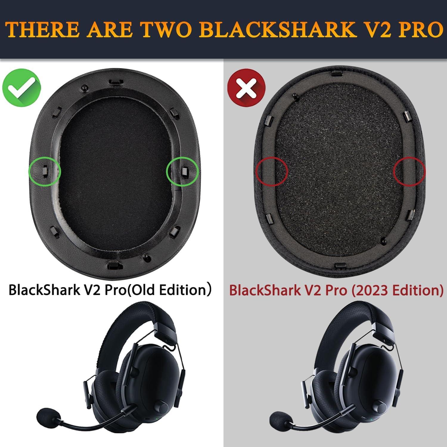 Almohadillas de Gel Refrigerante SOULWIT para Razer BlackShark V2 - Negro