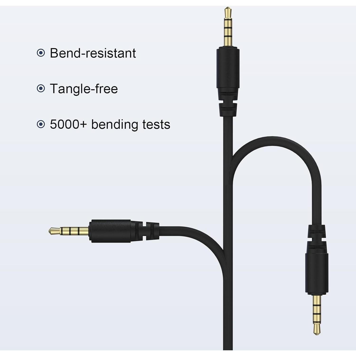 Cable de audio Aux 1.5 m Arzweyk para Razer BlackShark V2 Pro