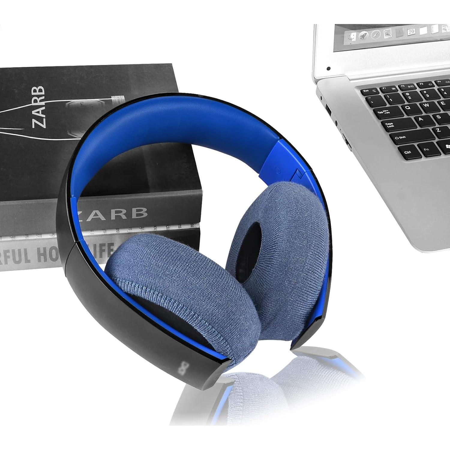 Fundas de Tela Flexibles GEEKRIA para Auriculares - 2 Pares L/ Azul