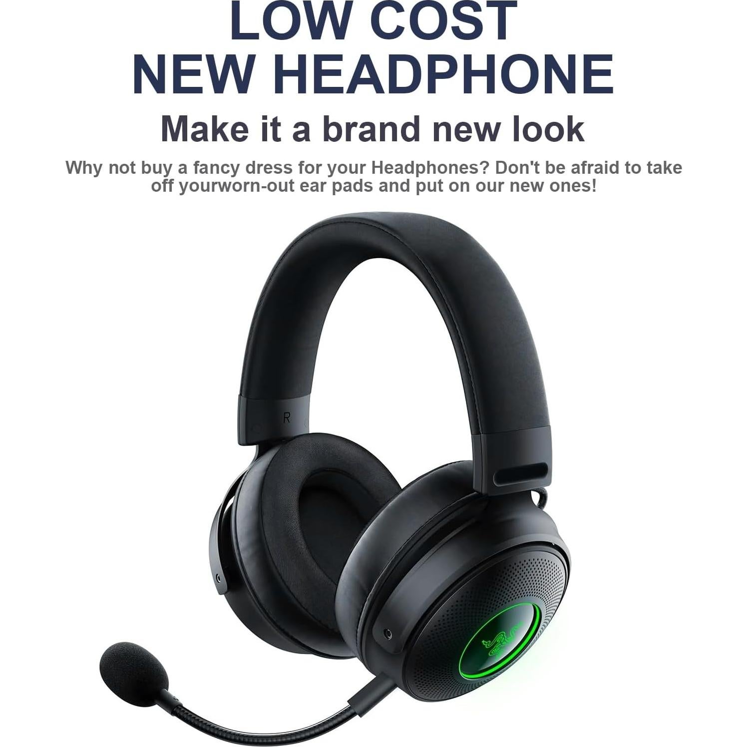 Almohadillas de Gel Refrigerante para Auriculares Razer Kraken V3 Pro