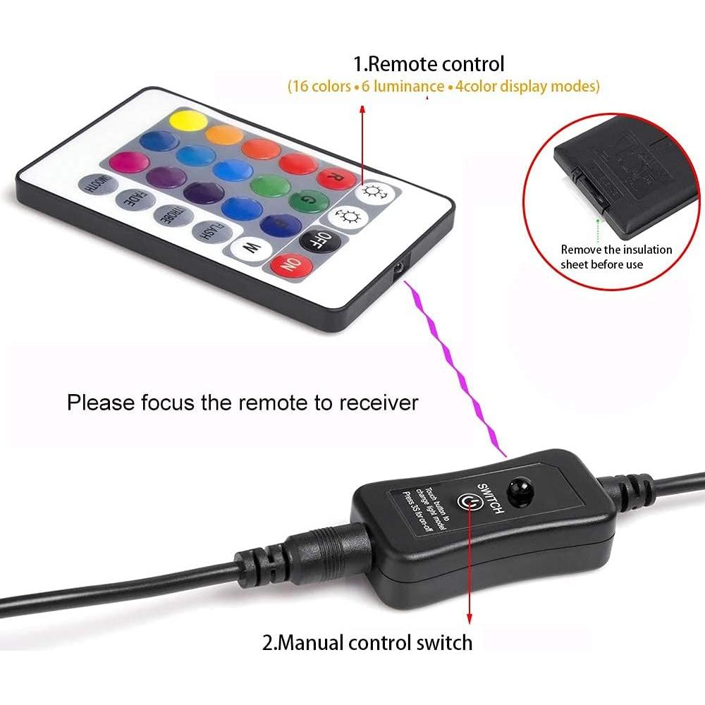 Luces LED Subacuáticas RGB SHOYO 4 en Set IP68