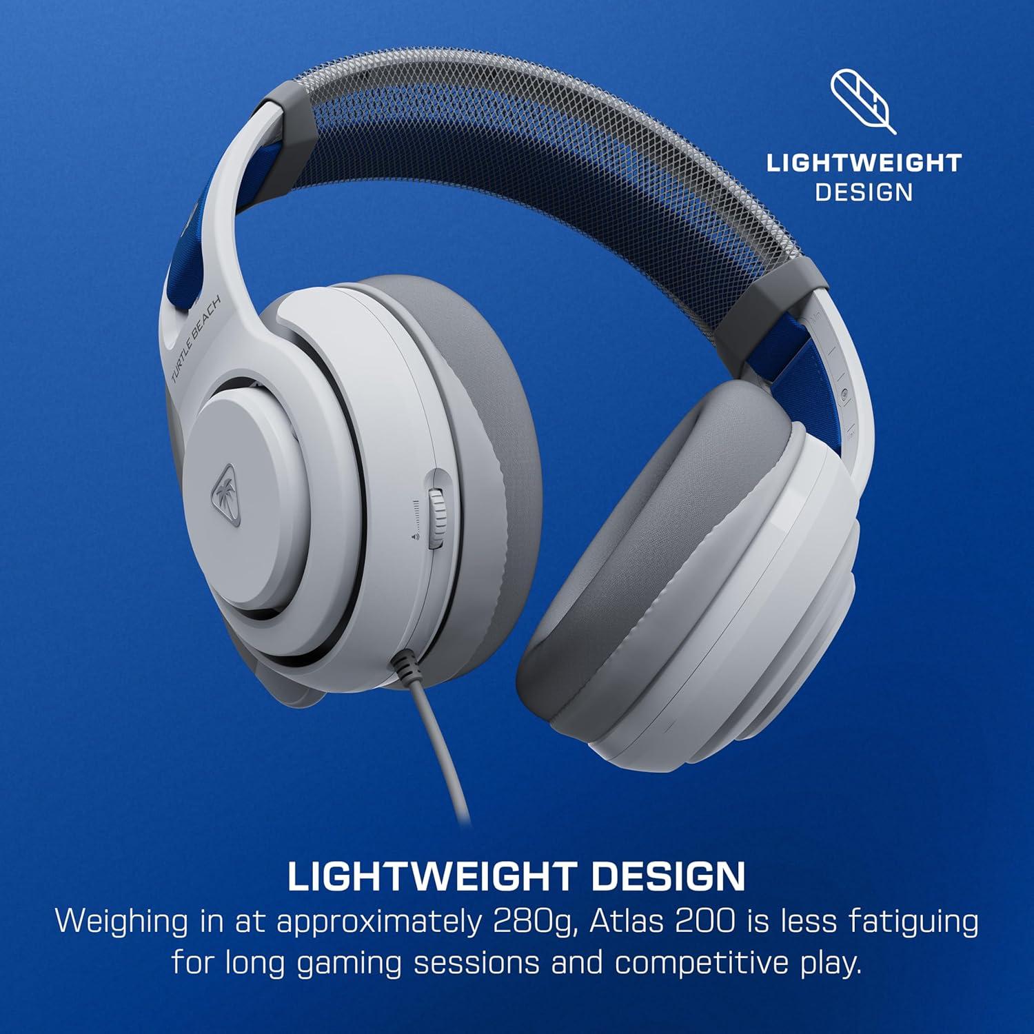 Auricular para Juegos Turtle Beach Atlas 200 - Blanco, 50 mm