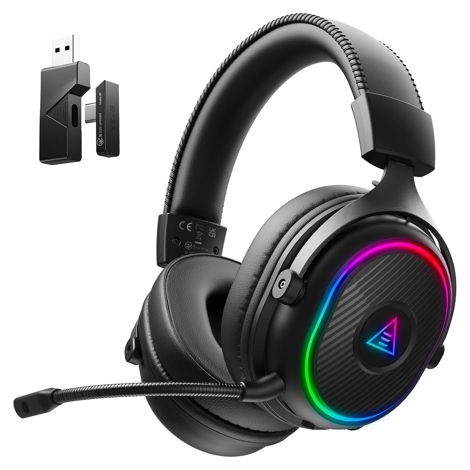 Auriculares Inalámbricos EKSA EM1 BT para Juegos - 50H Batería, RGB
