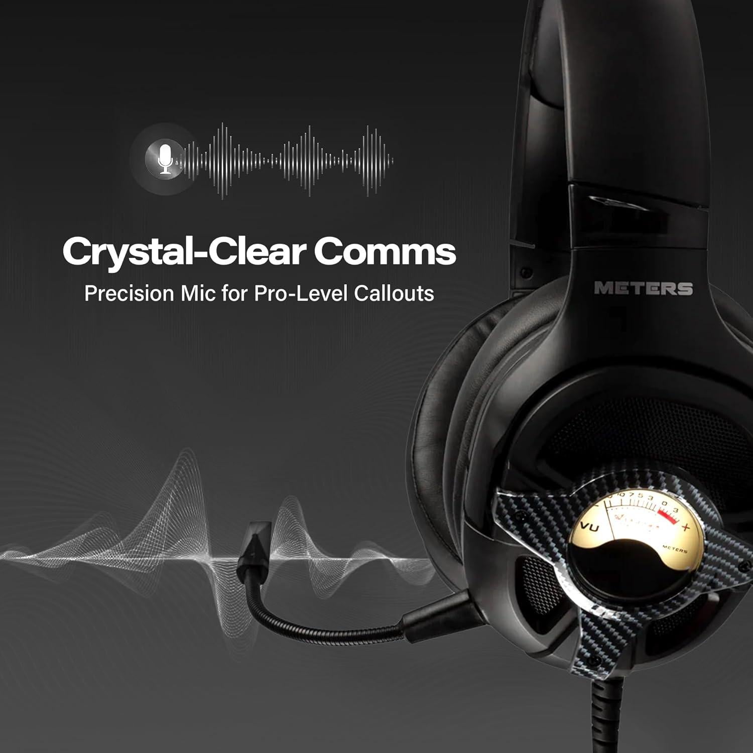 Auriculares de Juego Meters M-LEVEL-UP Carbono 7.1 RGB USB