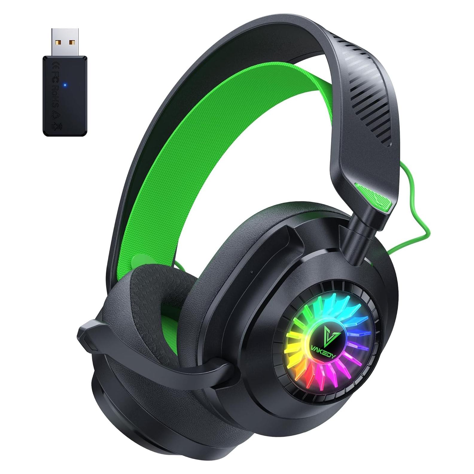 Auriculares Gaming Inalámbricos HW10 - 50h Batería, RGB, PS5/PC