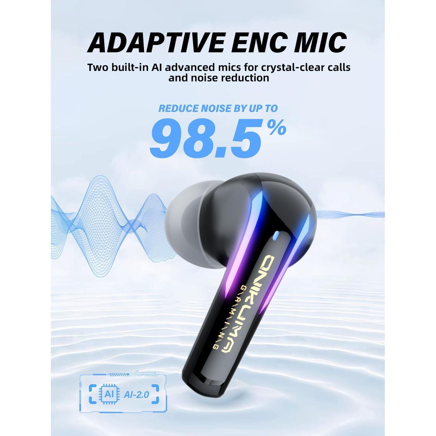 Auriculares Inalámbricos ONIKUMA T27 con Micrófono ENC 20ms PS5/PC