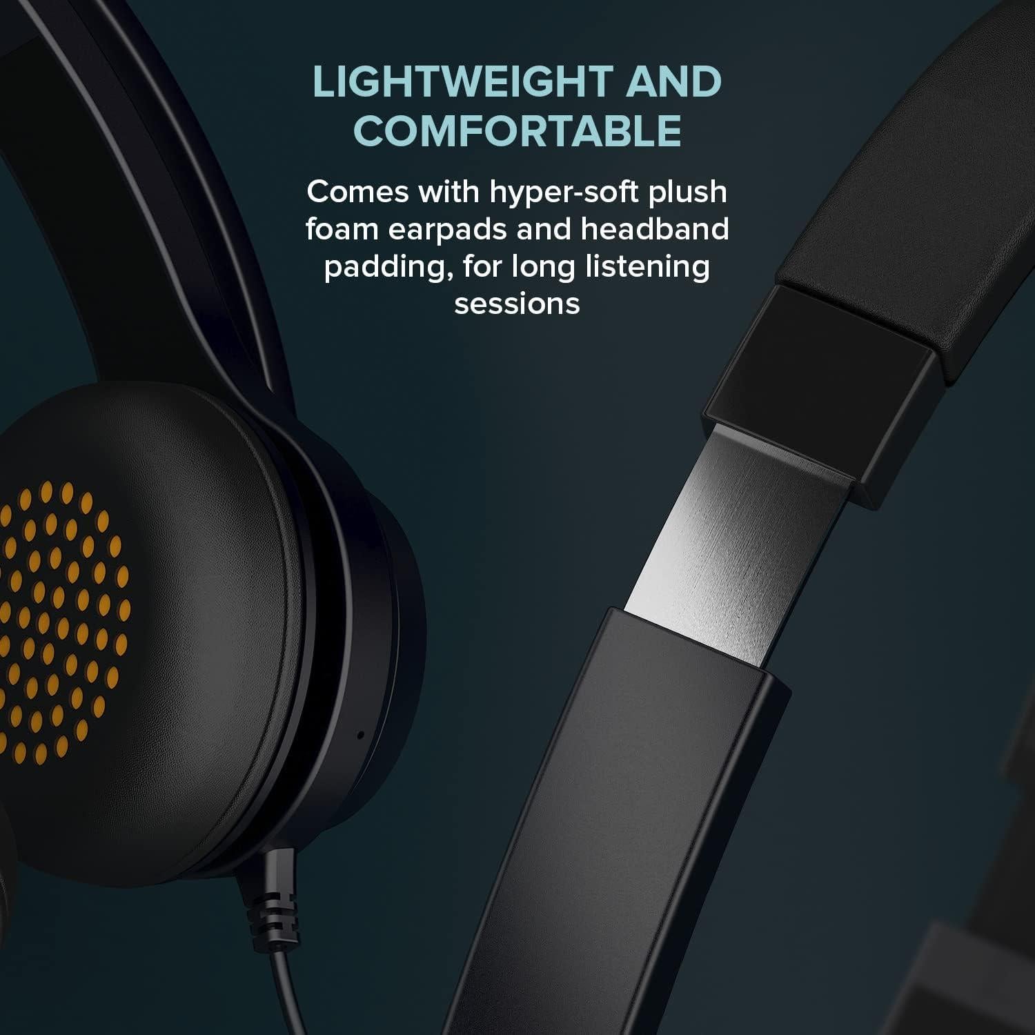 Auricular On-Ear USB-C Creative Chat con micrófono y cancelación de ruido