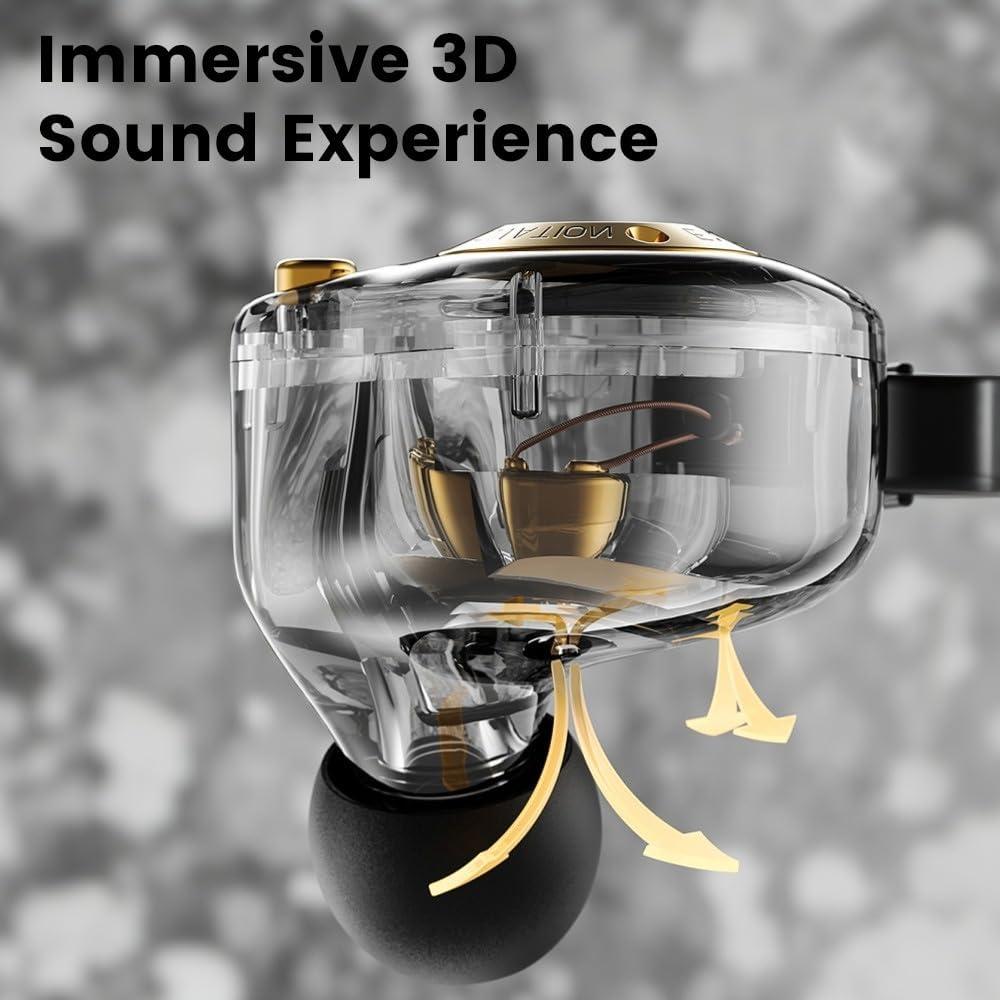 Auriculares Gaming In-Ear Faifxo AK6SRS Sonido HiFi 10mm