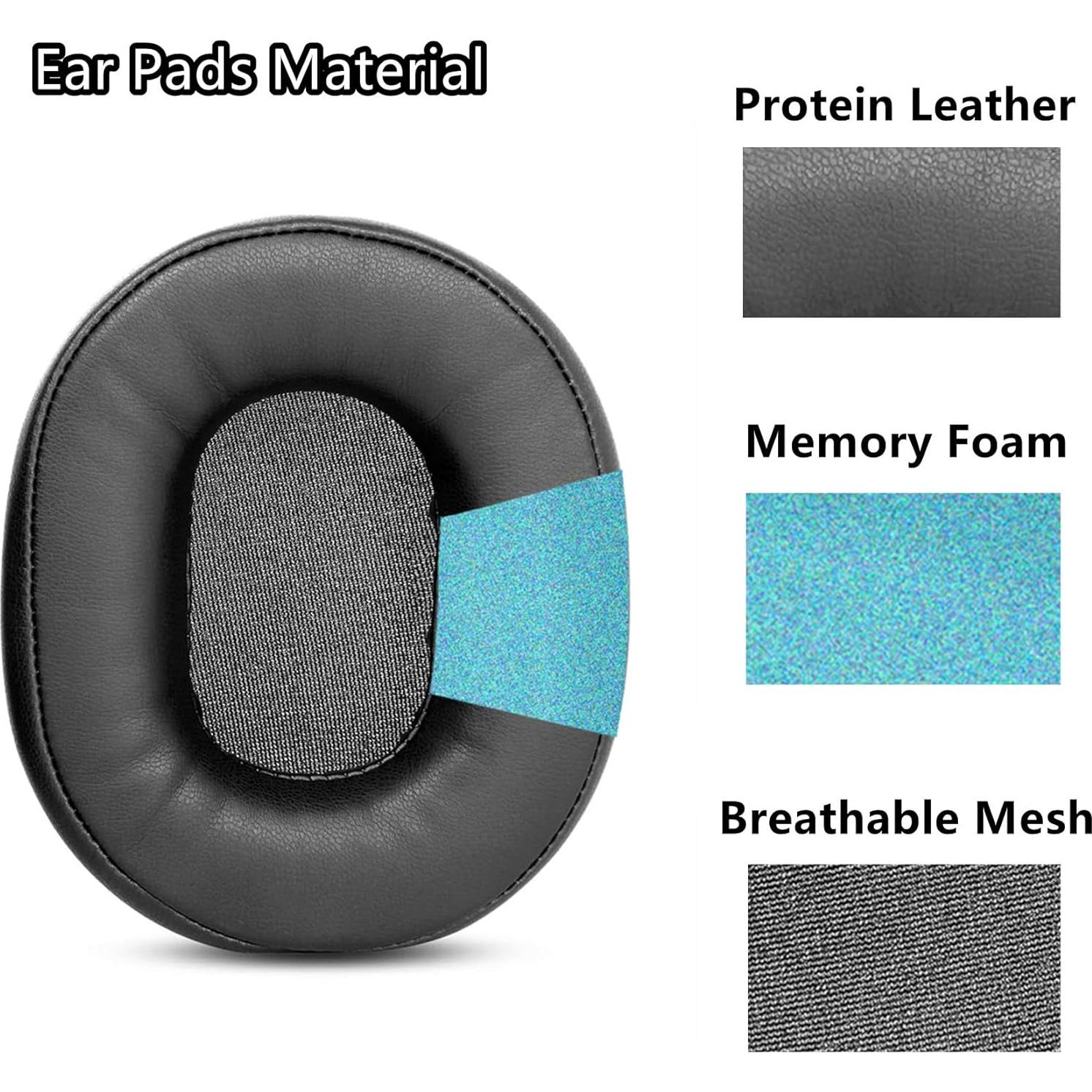 Almohadillas de Repuesto TaiZiChangQin para Auriculares Redragon H510 Zeus