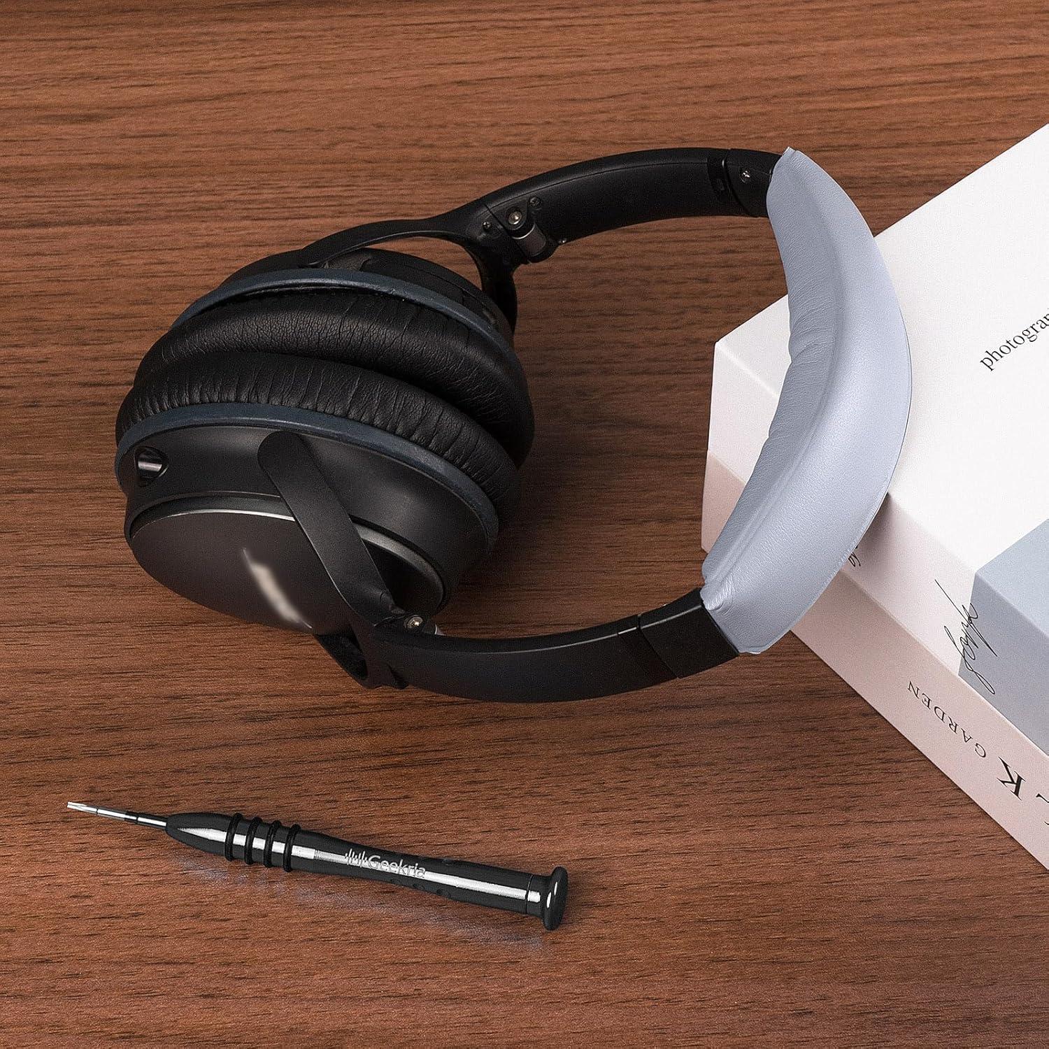 Almohadilla de Banda de Cabeza Geekria para Bose QC35 II - Gris