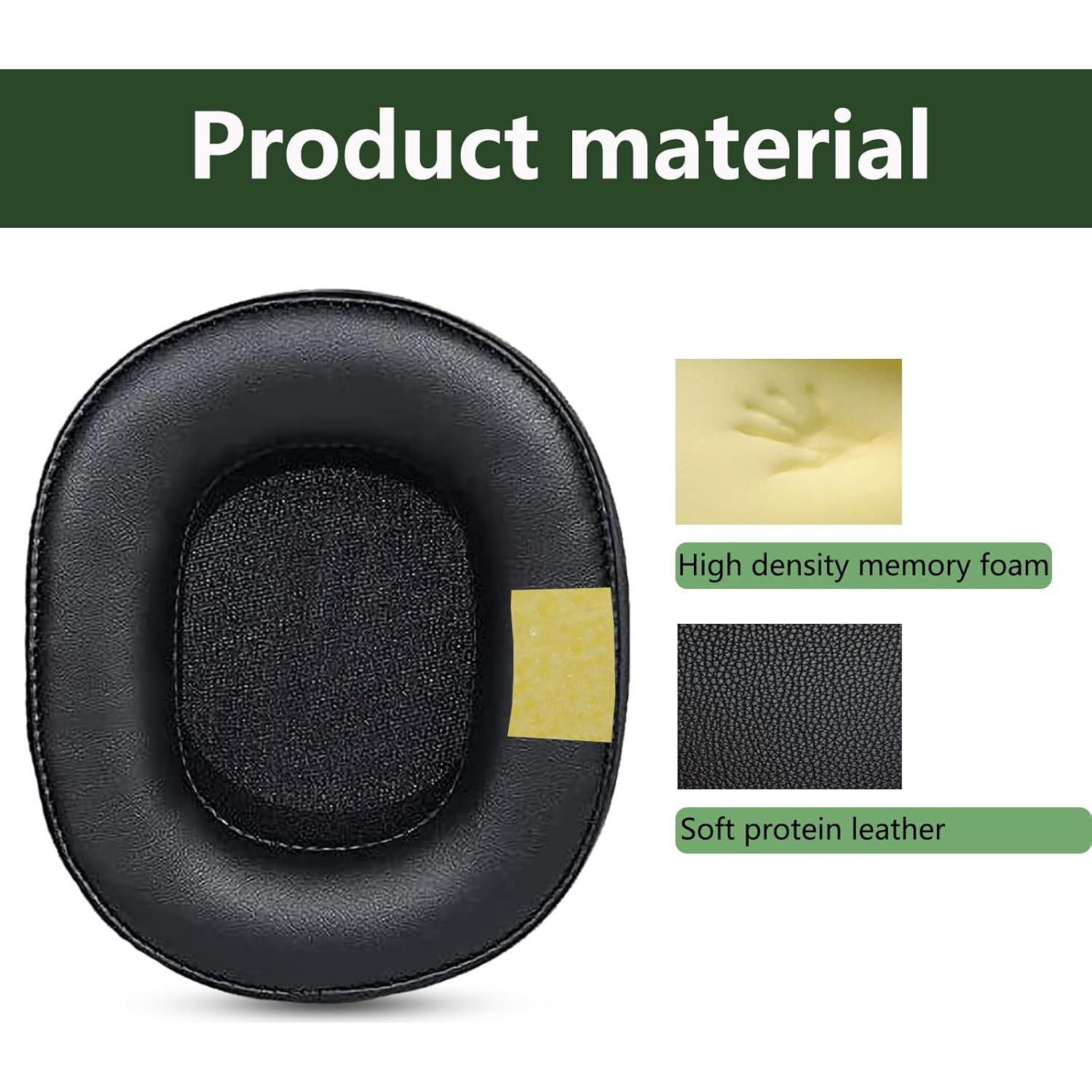 Almohadillas de Reemplazo ACCIUK para Auriculares Edifier Hecate G2 - Cuero Suave y Espuma de Memoria