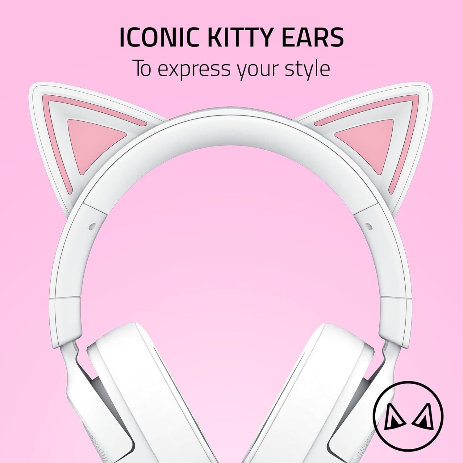 Auriculares Gaming Razer Kraken Kitty V3 X - Sonido 7.1, Blanco