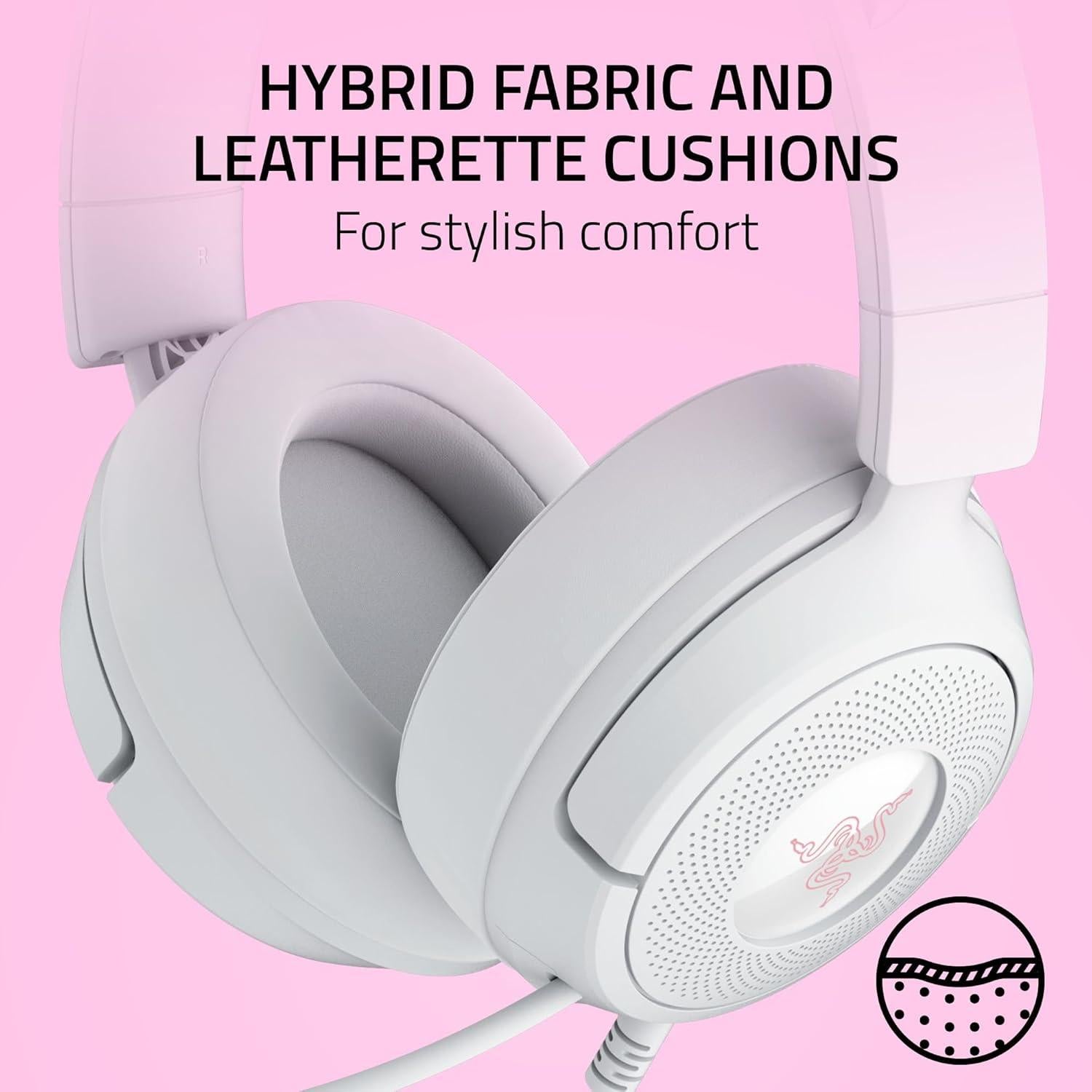 Auriculares Gaming Razer Kraken Kitty V3 X - Sonido 7.1, Blanco