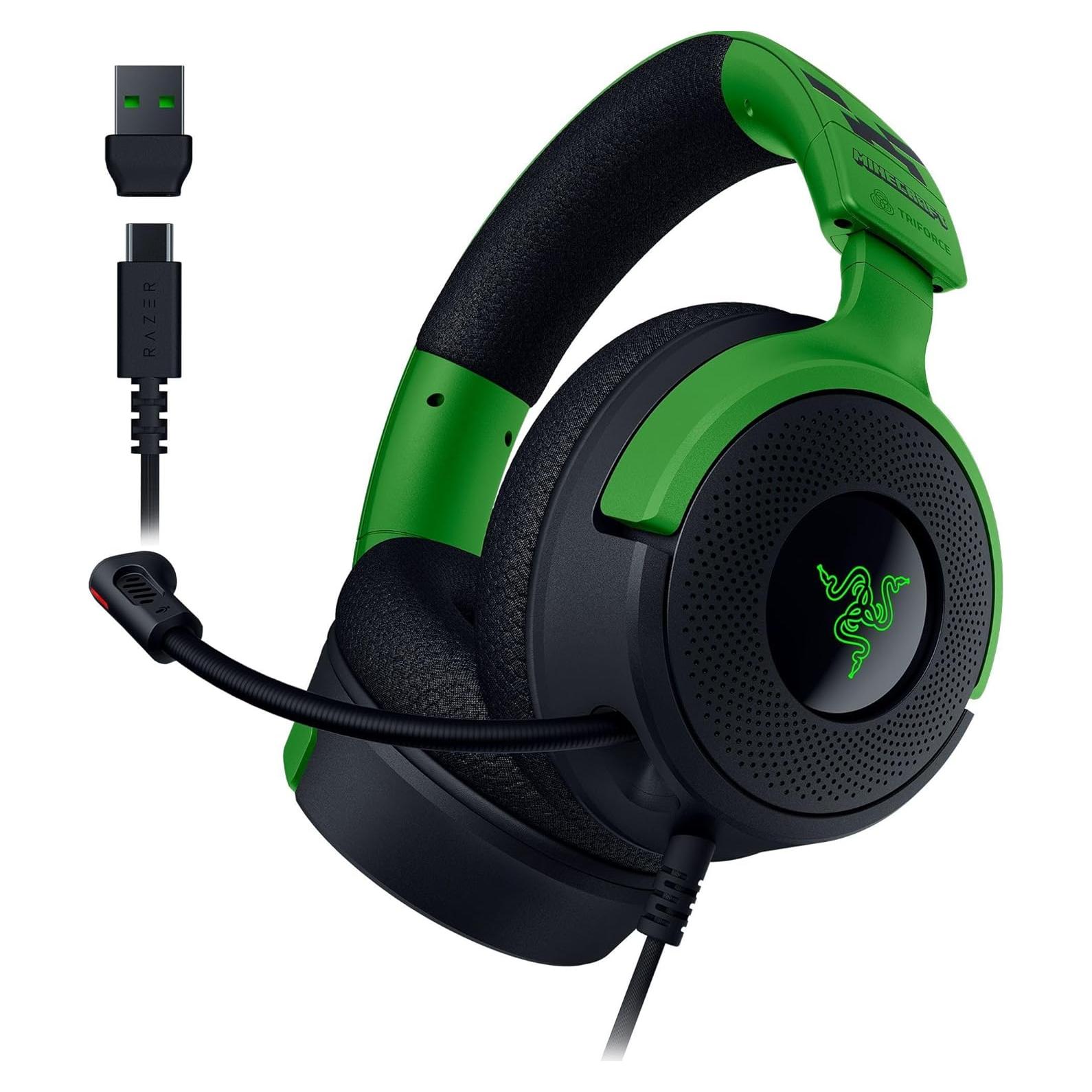 Auriculares Razer Kraken V4 X Edición Minecraft USB 40mm