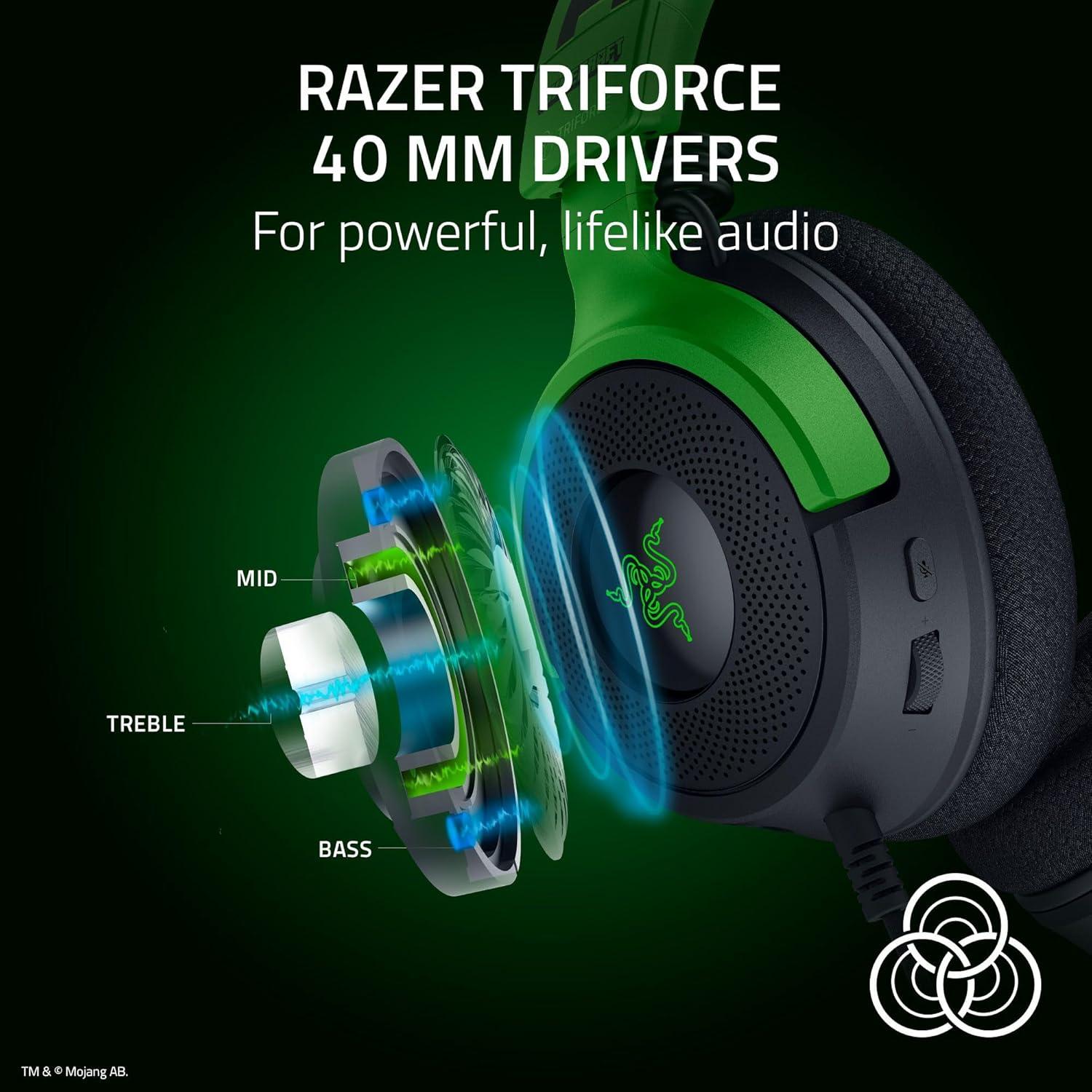 Auriculares Razer Kraken V4 X Edición Minecraft USB 40mm