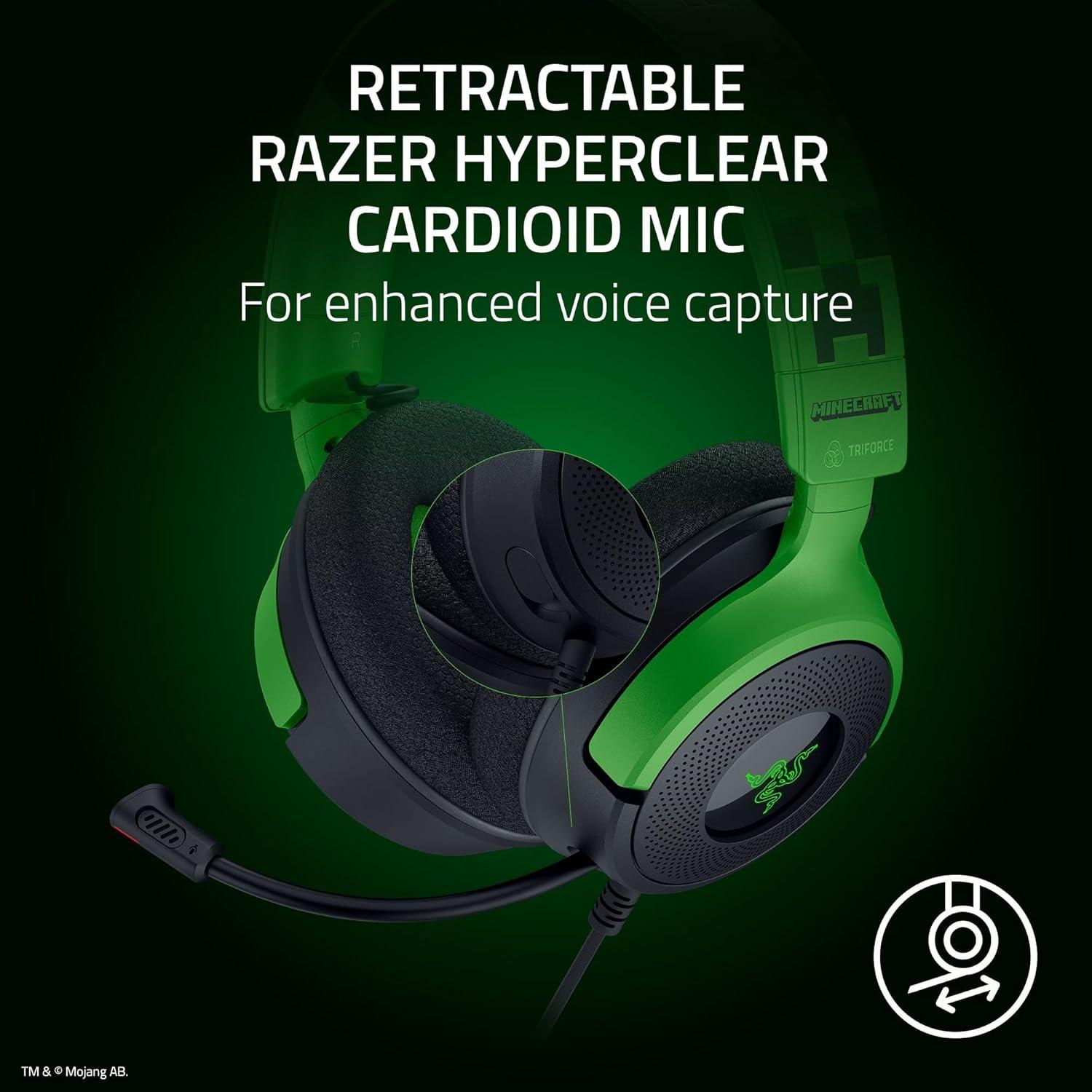 Auriculares Razer Kraken V4 X Edición Minecraft USB 40mm