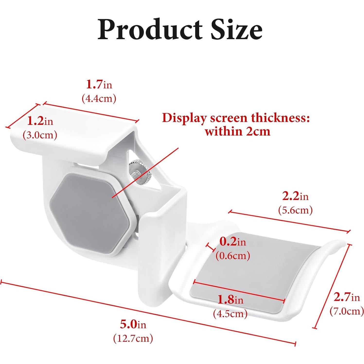 Soporte para Auriculares GEEKRIA Montado en Pantalla Blanco