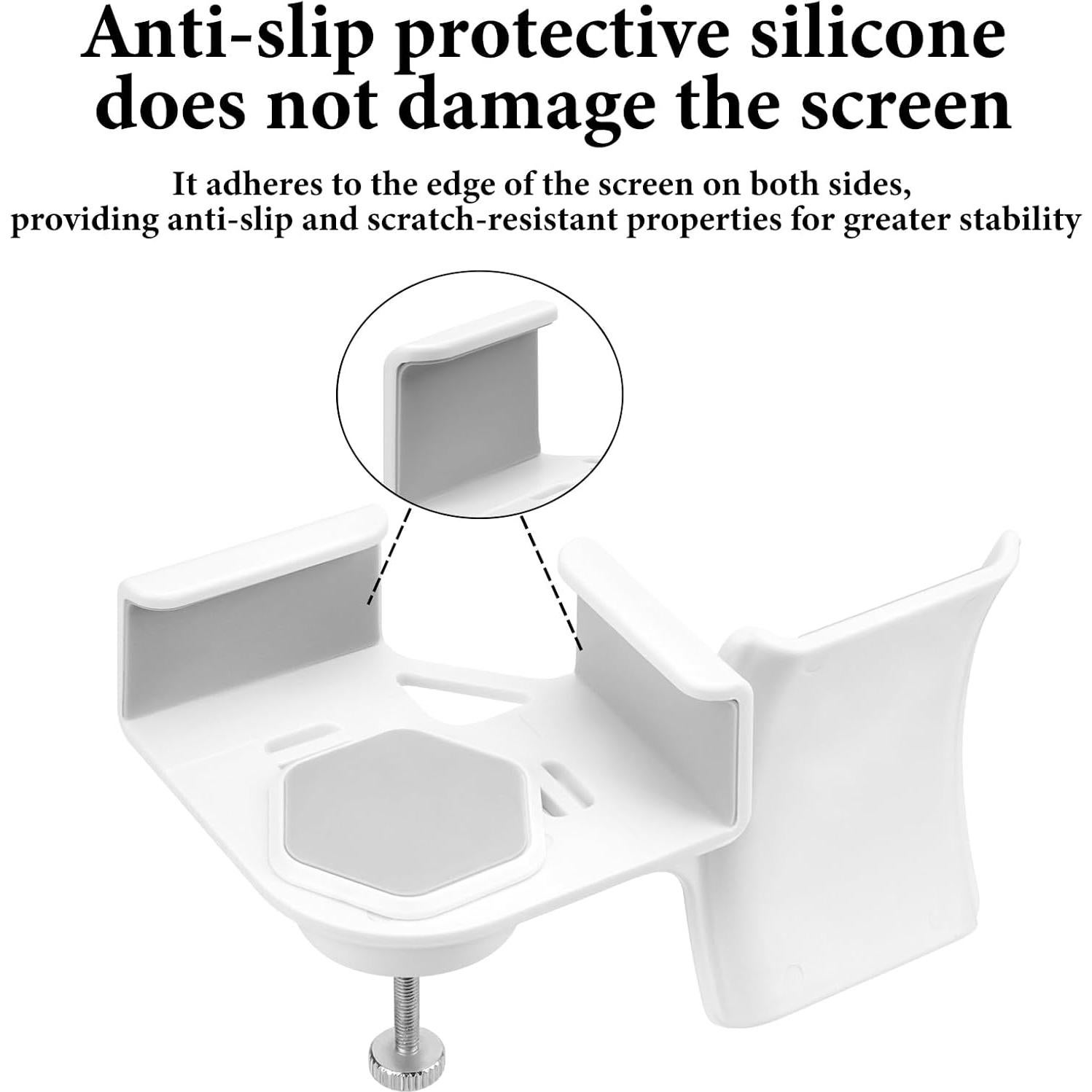 Soporte para Auriculares GEEKRIA Montado en Pantalla Blanco