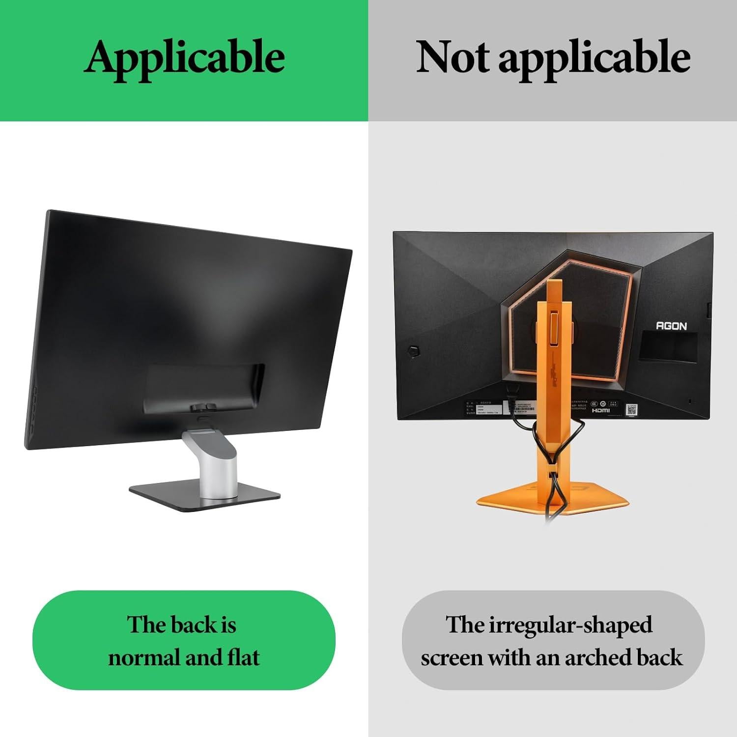 Soporte para Auriculares GEEKRIA Montado en Pantalla Blanco