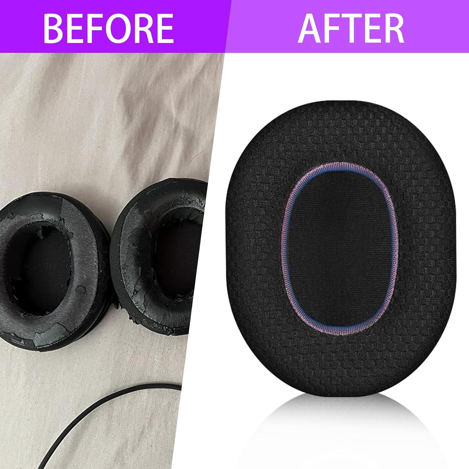 Almohadillas de Repuesto Jomwag Malla Transpirable para Razer Kraken V2 SE