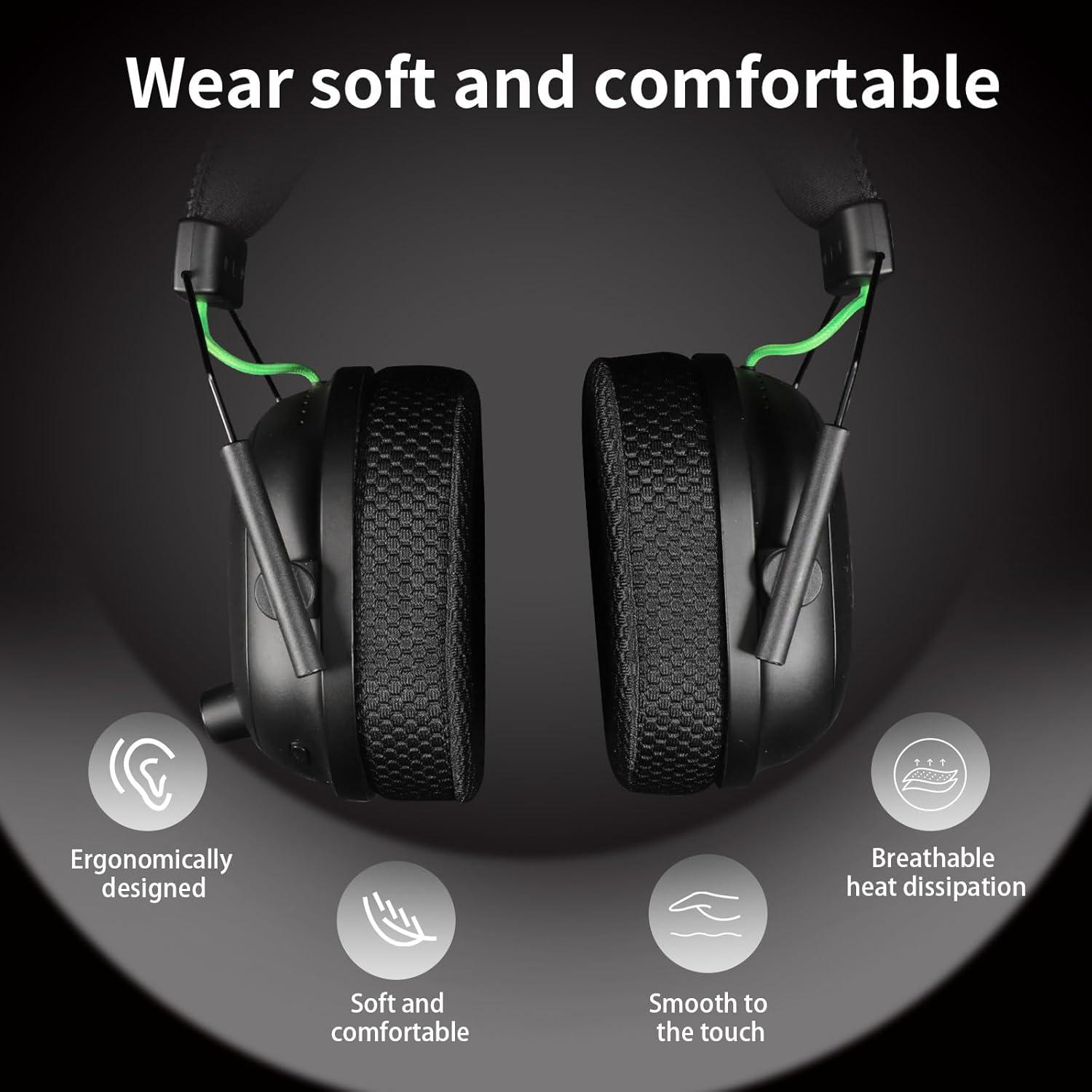 Almohadillas de Repuesto Jomwag Malla Transpirable para Razer Kraken V2 SE