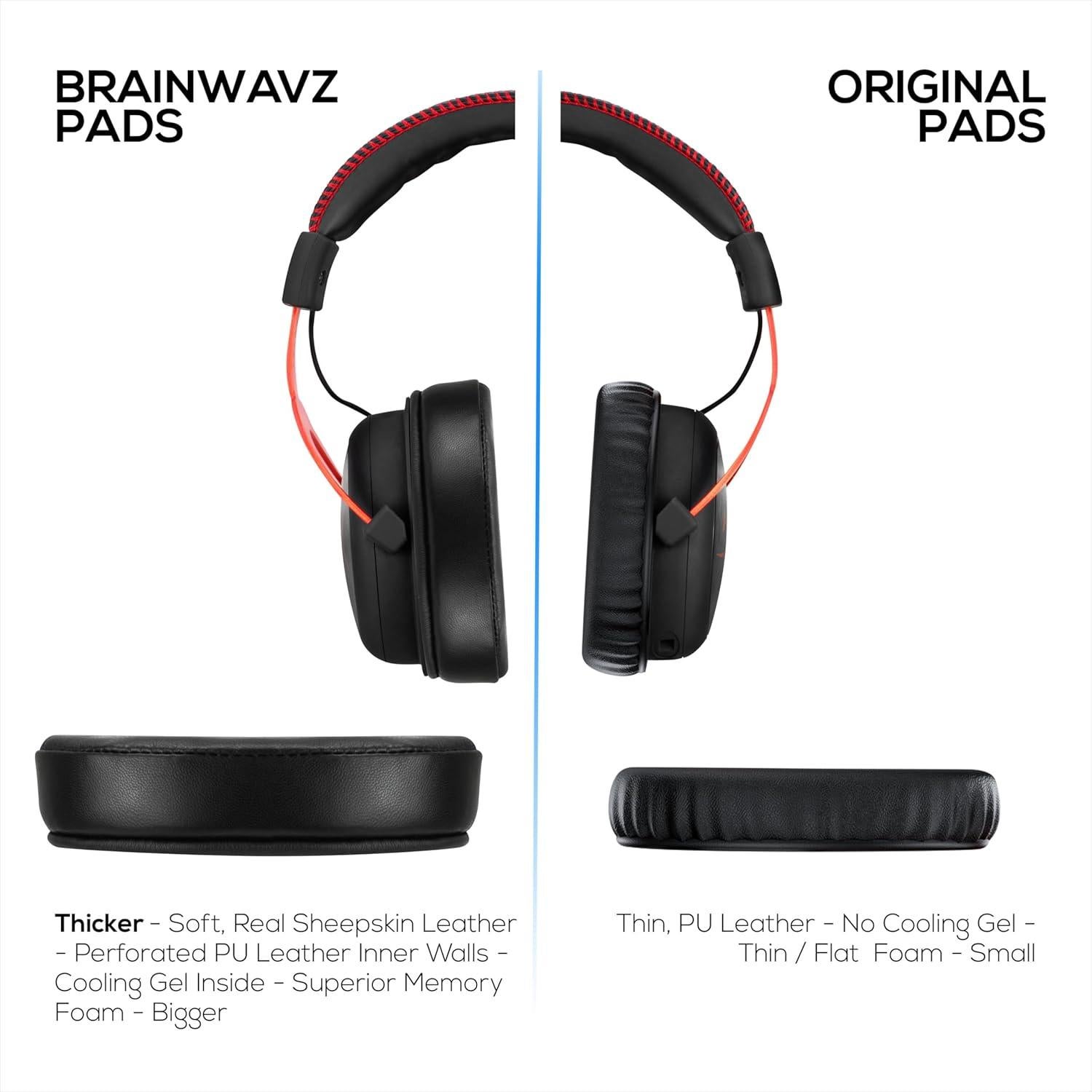 Almohadillas de Gel para Auriculares HyperX Cloud - Brainwavz