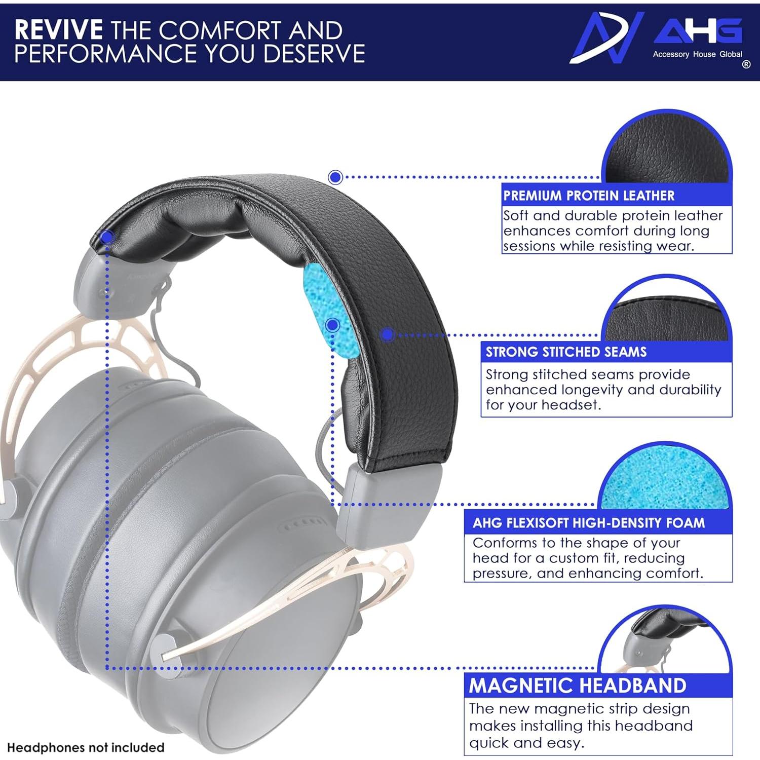 Banda de Reemplazo Magnética AHG para Auriculares HyperX Cloud