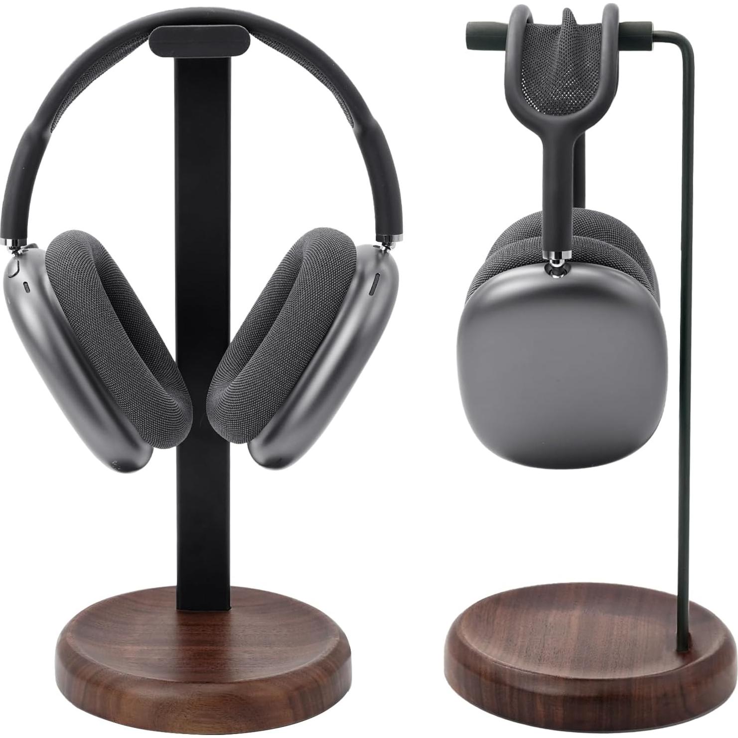 Soporte para Auriculares GEVO de Madera y Aluminio Universal