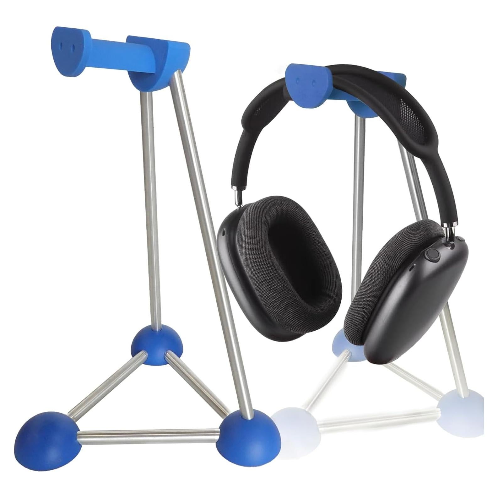 Soporte para Auriculares AJKTGHGE Azul, Diseño Trípode Estable