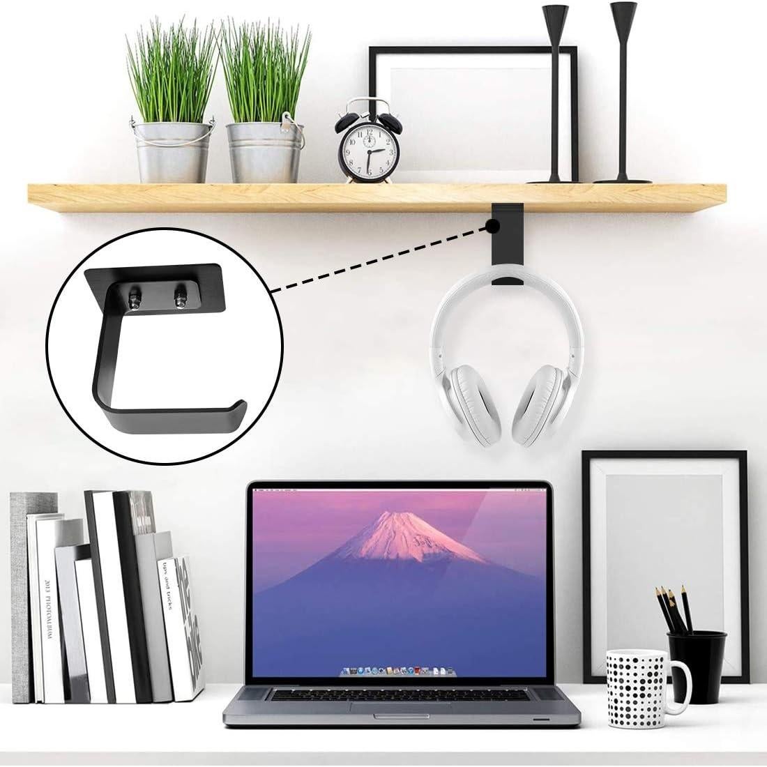 Soporte de Pared para Auriculares GEEKRIA Negro 2 Pcs