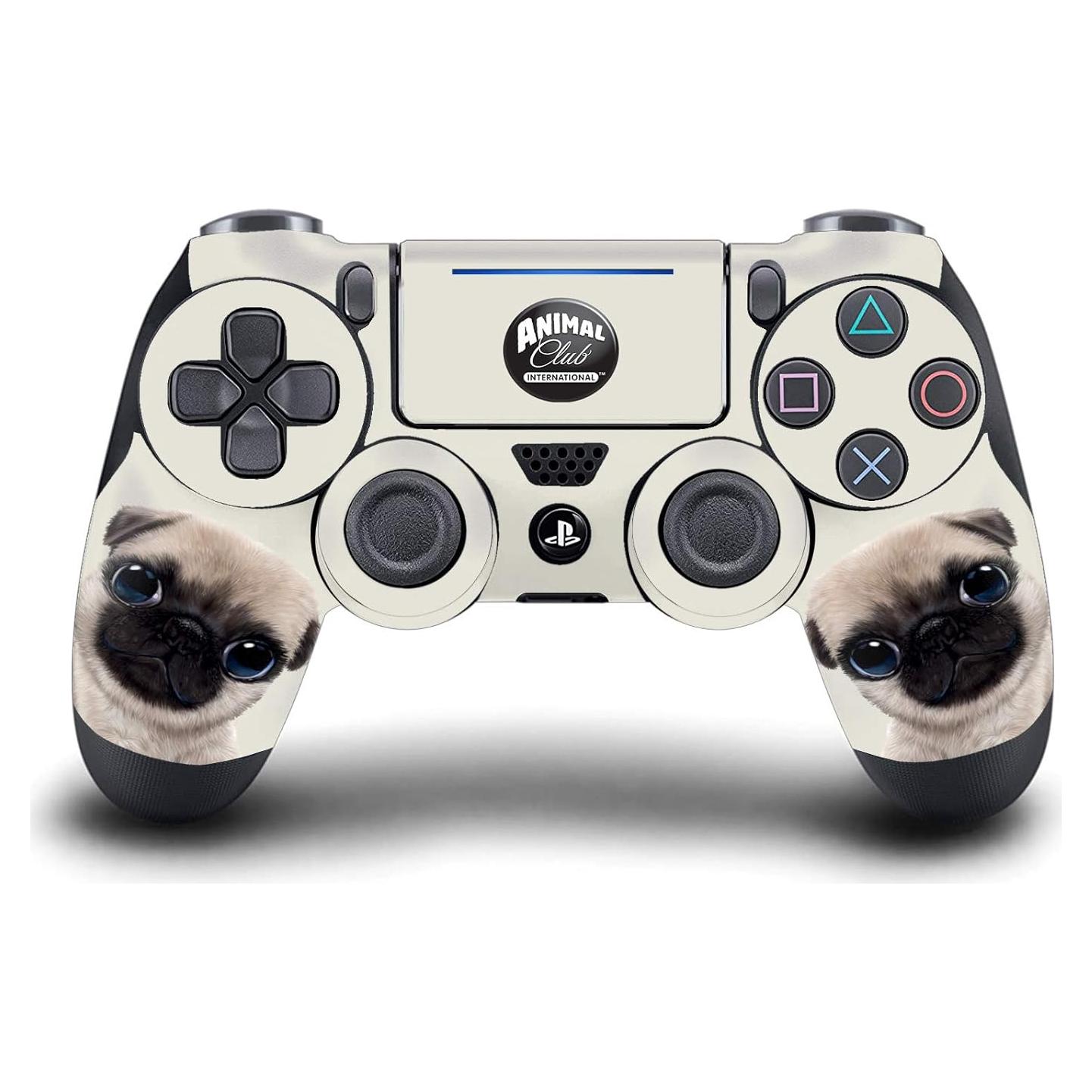 Vinilo Pegatina Pug Head Case Designs para PS4 DualShock 4