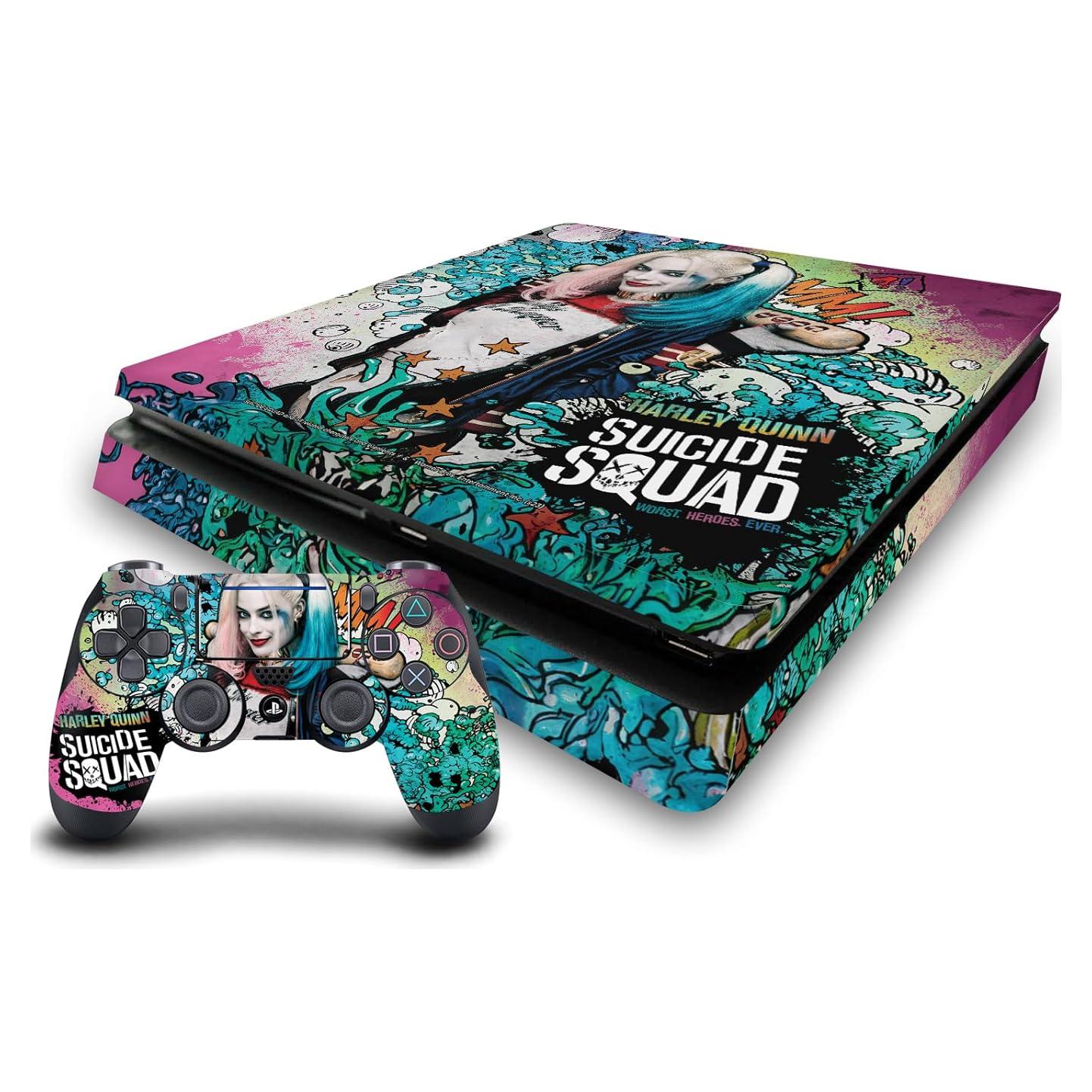 Póster Vinilo Skin Harley Quinn para PS4 Slim - Head Case