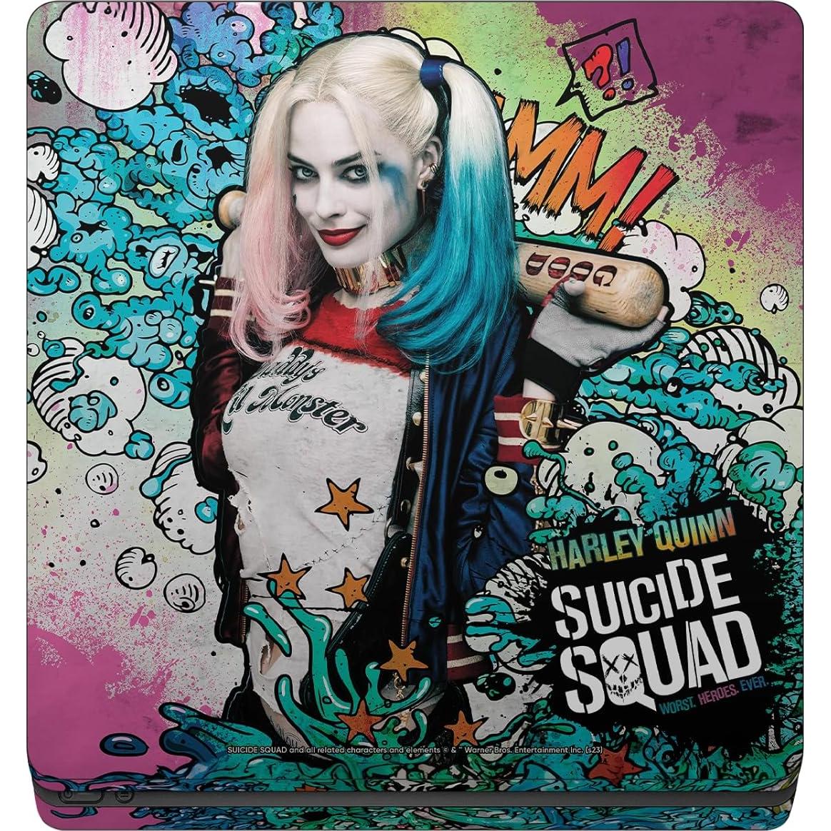 Póster Vinilo Skin Harley Quinn para PS4 Slim - Head Case