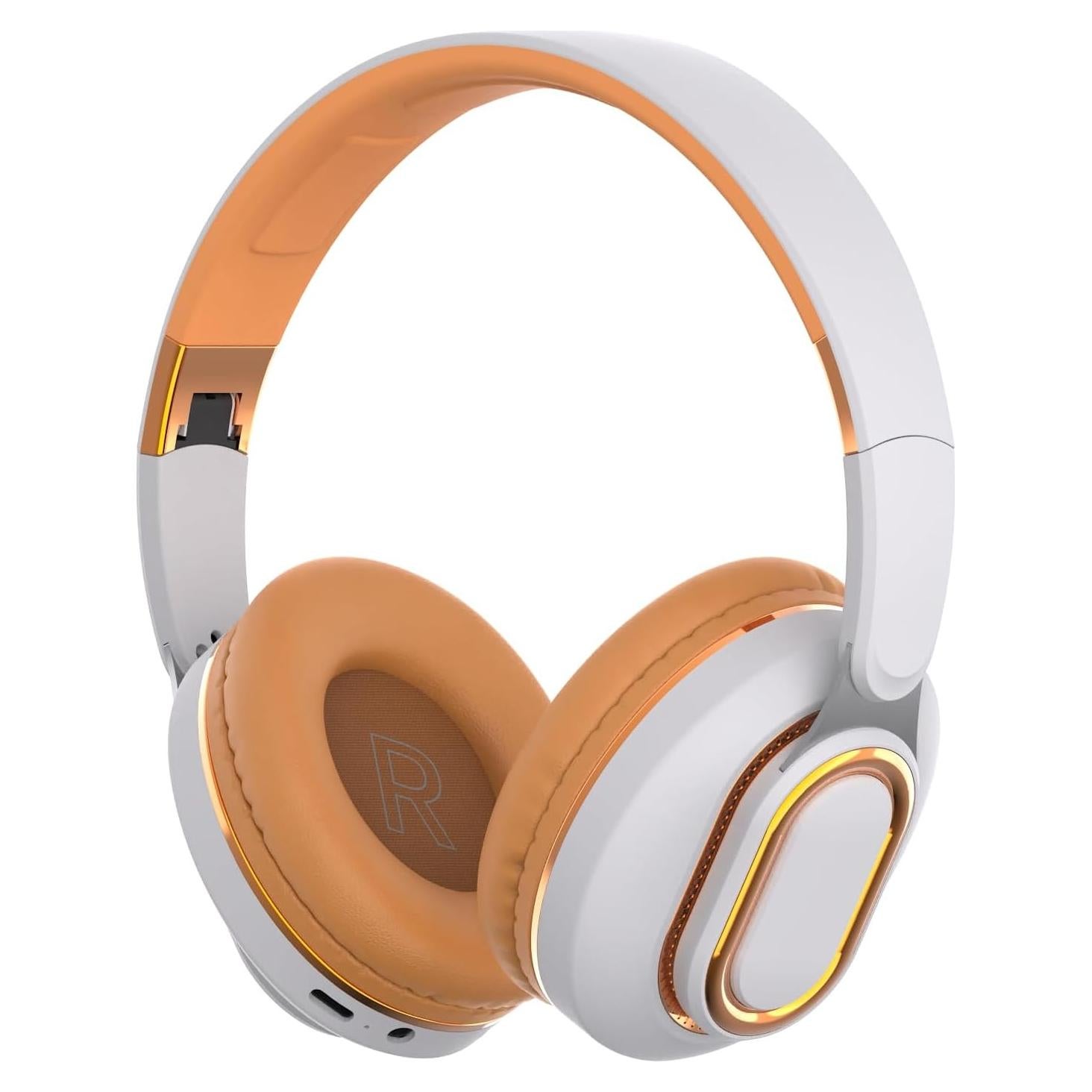 Auriculares Bluetooth H7 Plegables Inalámbricos y con Cable - Blanco Off