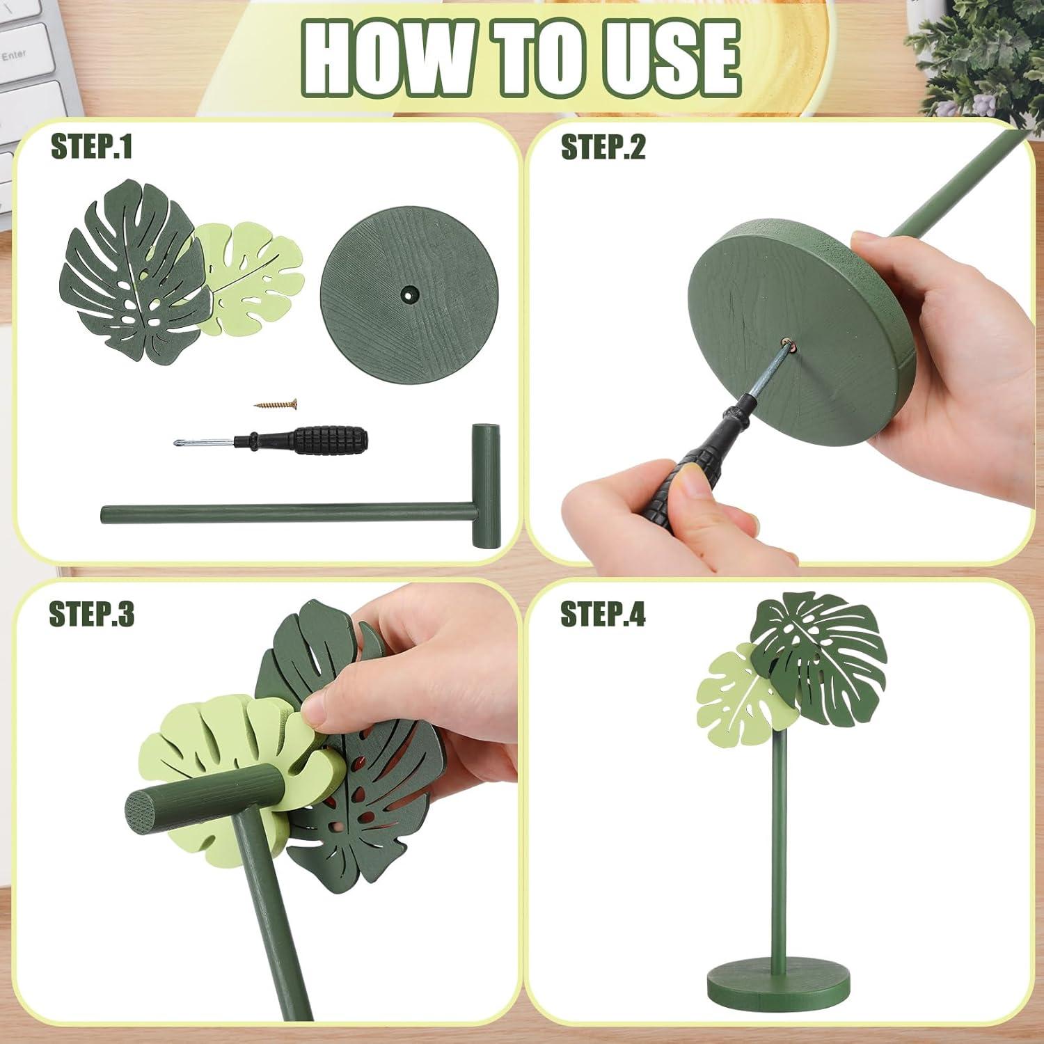 Soporte de Auriculares Yookeer Monstera de Madera 25x12cm