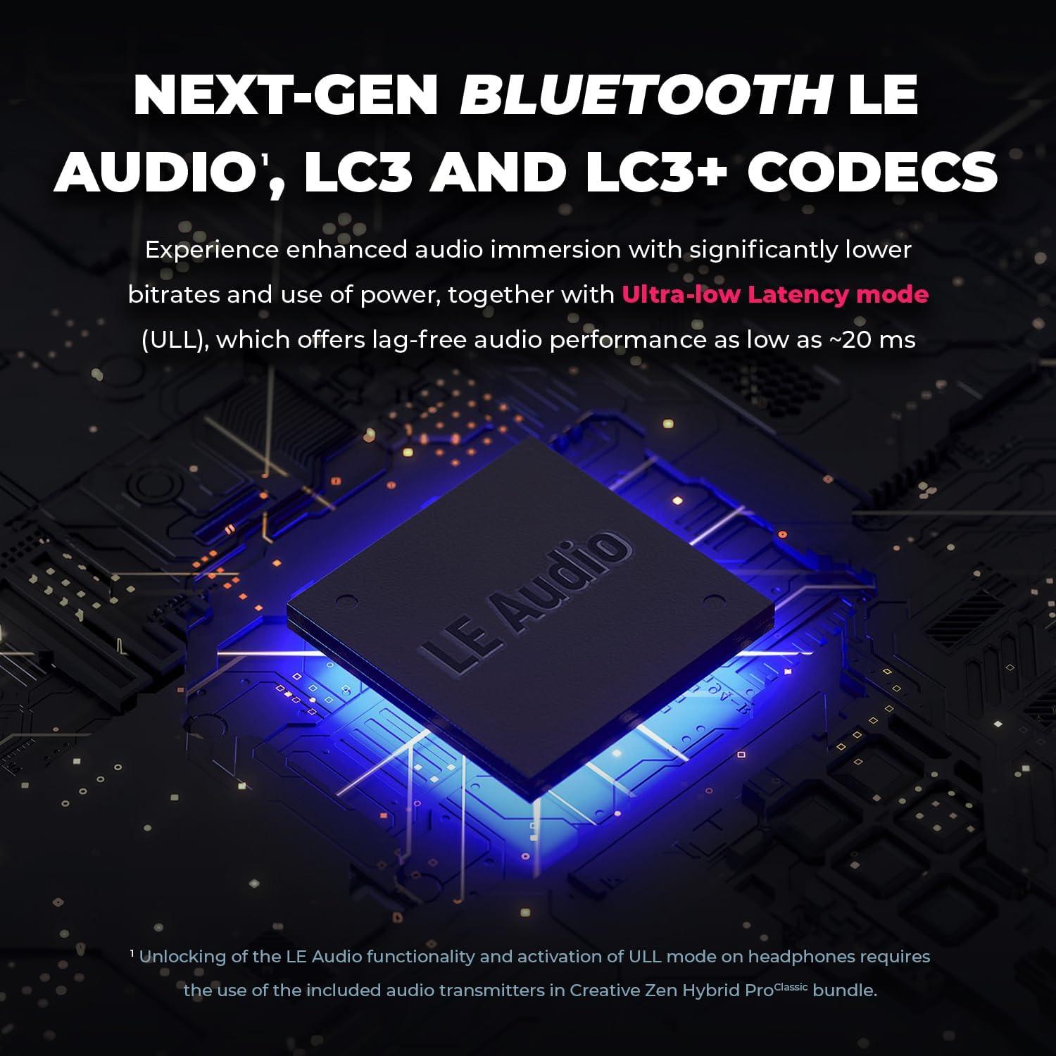 Auriculares Inalámbricos Creative Zen Hybrid Pro - 100 Horas ANC