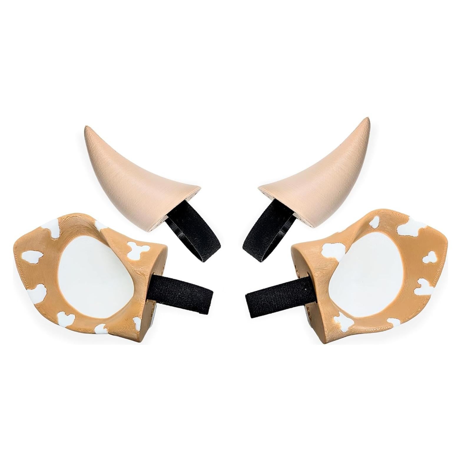 Orejas y Cuernos de Vaca BeamTeam3D para Auriculares - Accesorios Divertidos