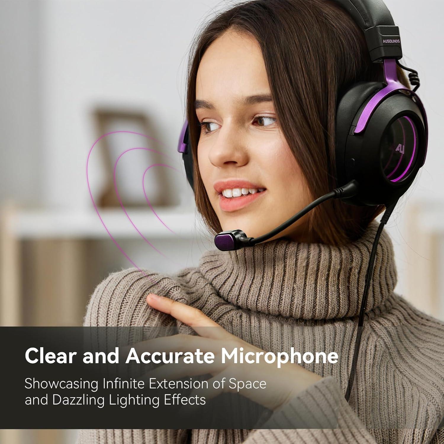 Auriculares Gaming AUSOUNDS AU-GX con Cable USB-C, Audio 7.1