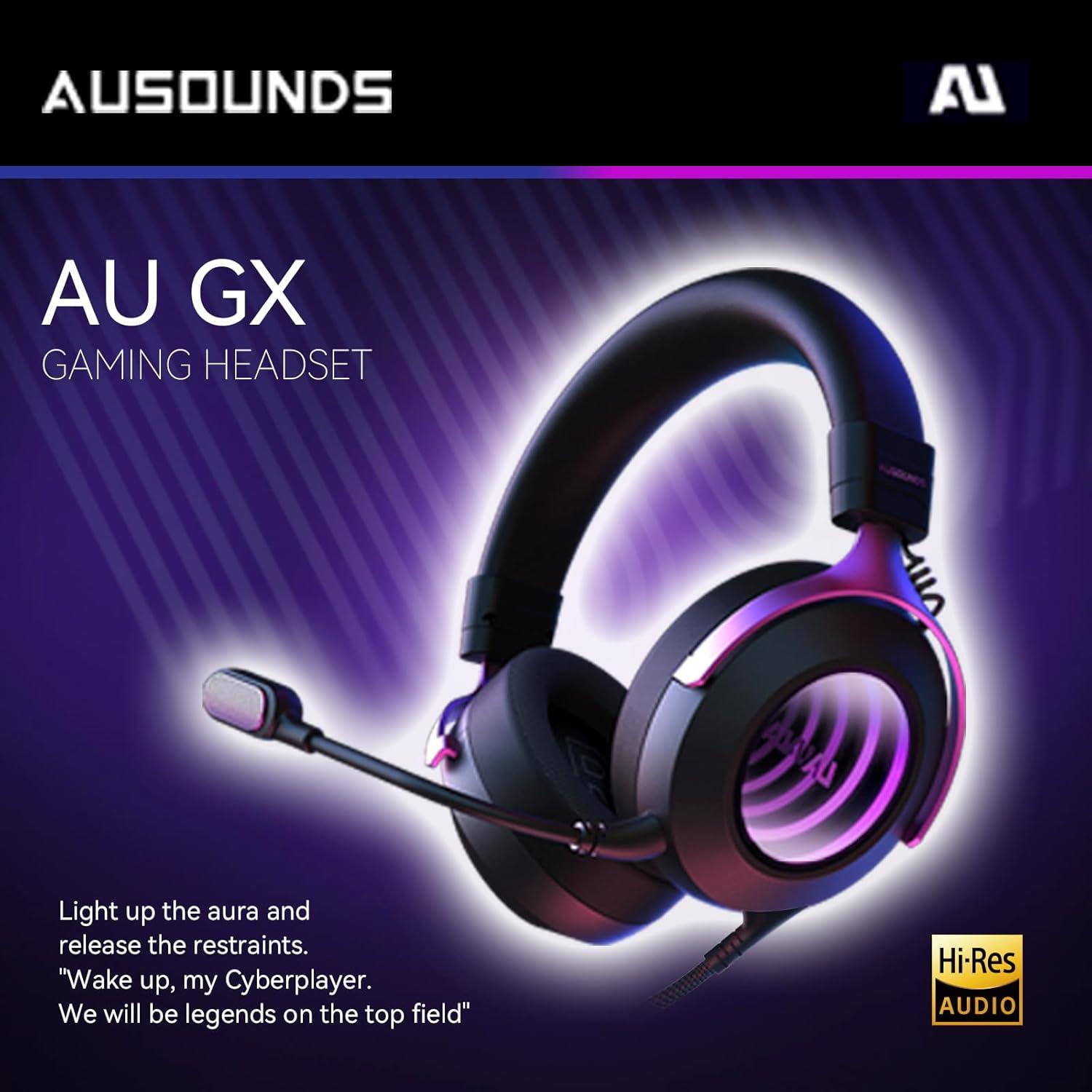 Auriculares Gaming AUSOUNDS AU-GX con Cable USB-C, Audio 7.1