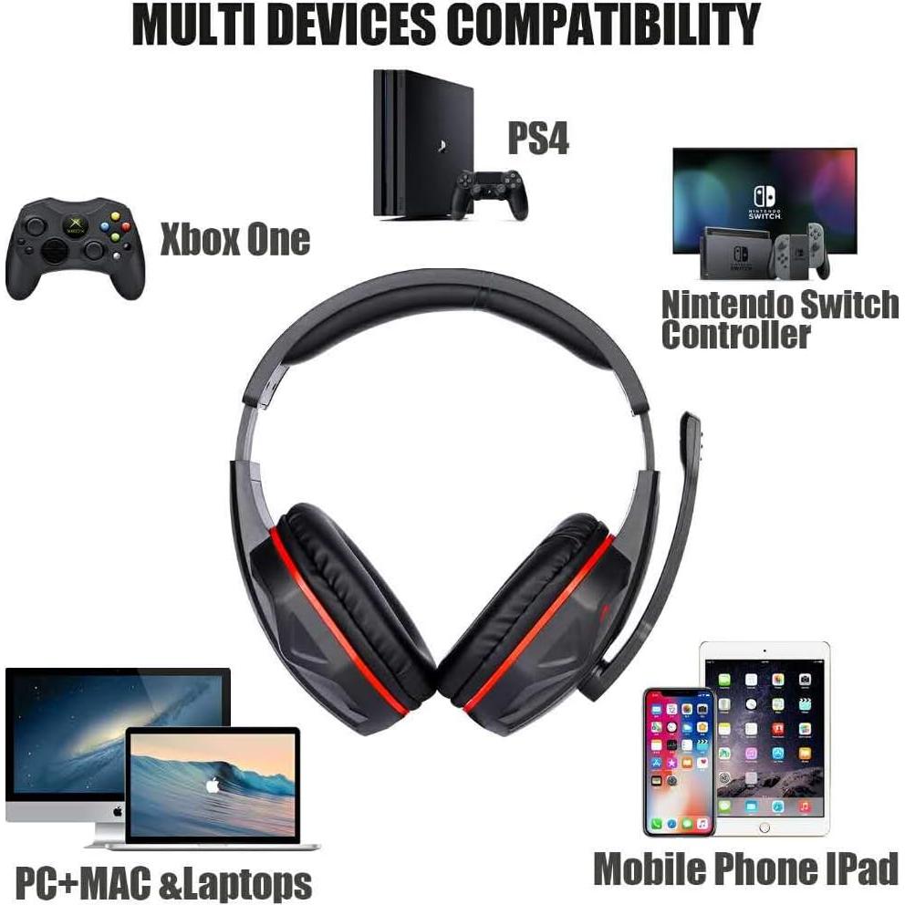 Auriculares Gaming FNSHIP 50mm con Micrófono y Control de Volumen