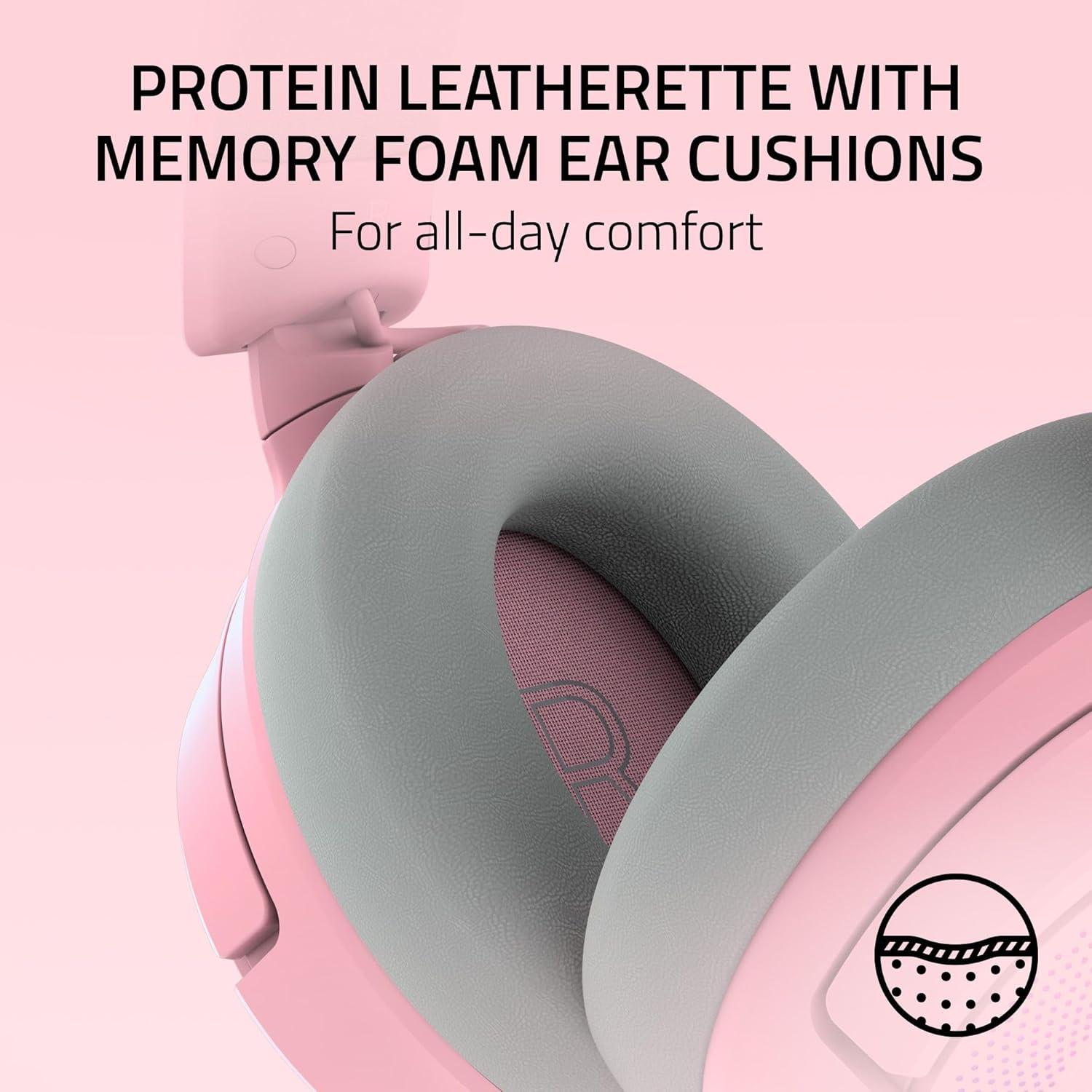 Auriculares Gaming Inalámbricos Razer Kraken Kitty V3 Pro Rosa